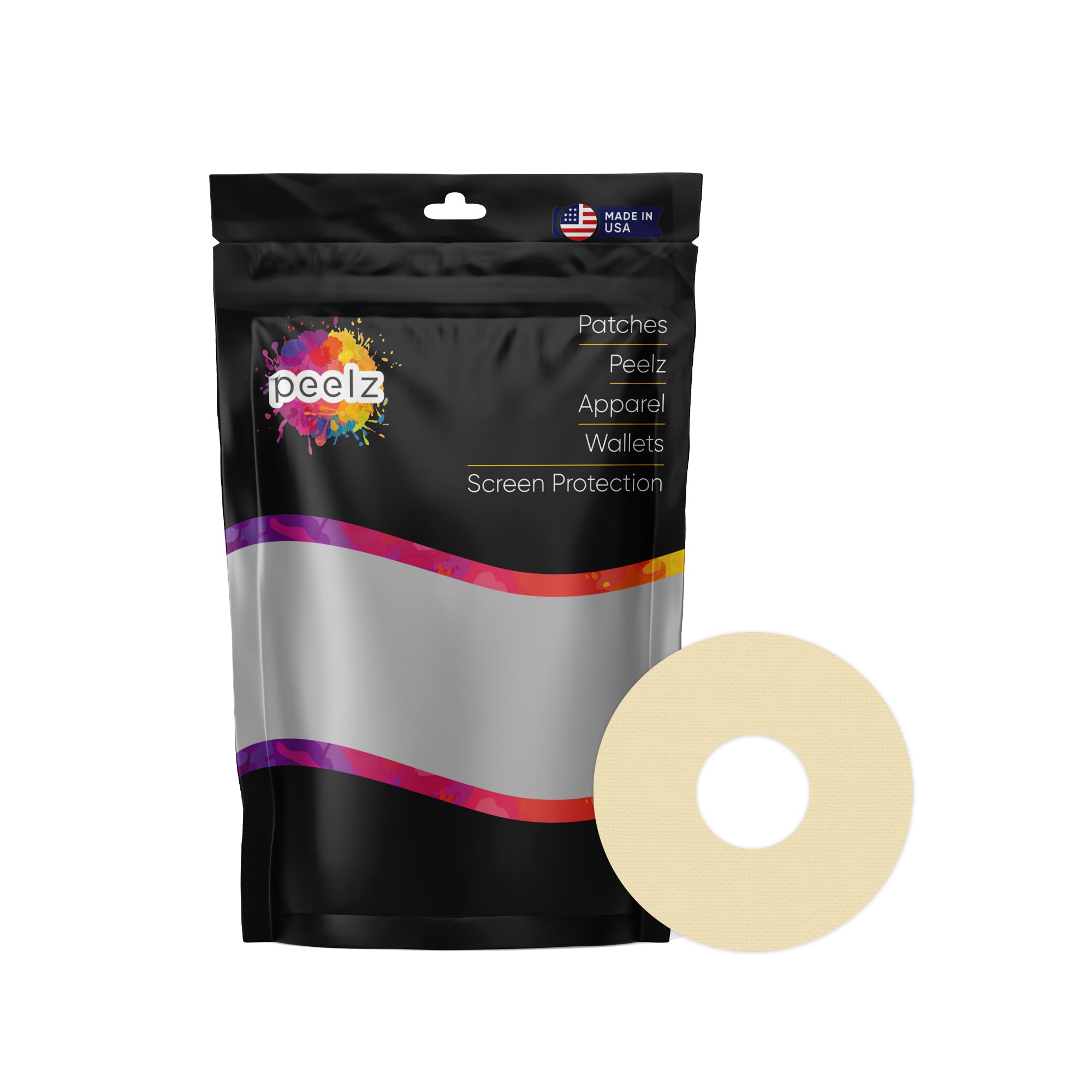 Solid Color Buttermilk FreeStyle Libre 3 Plus & Lingo  Patch Tape - Pump Peelz