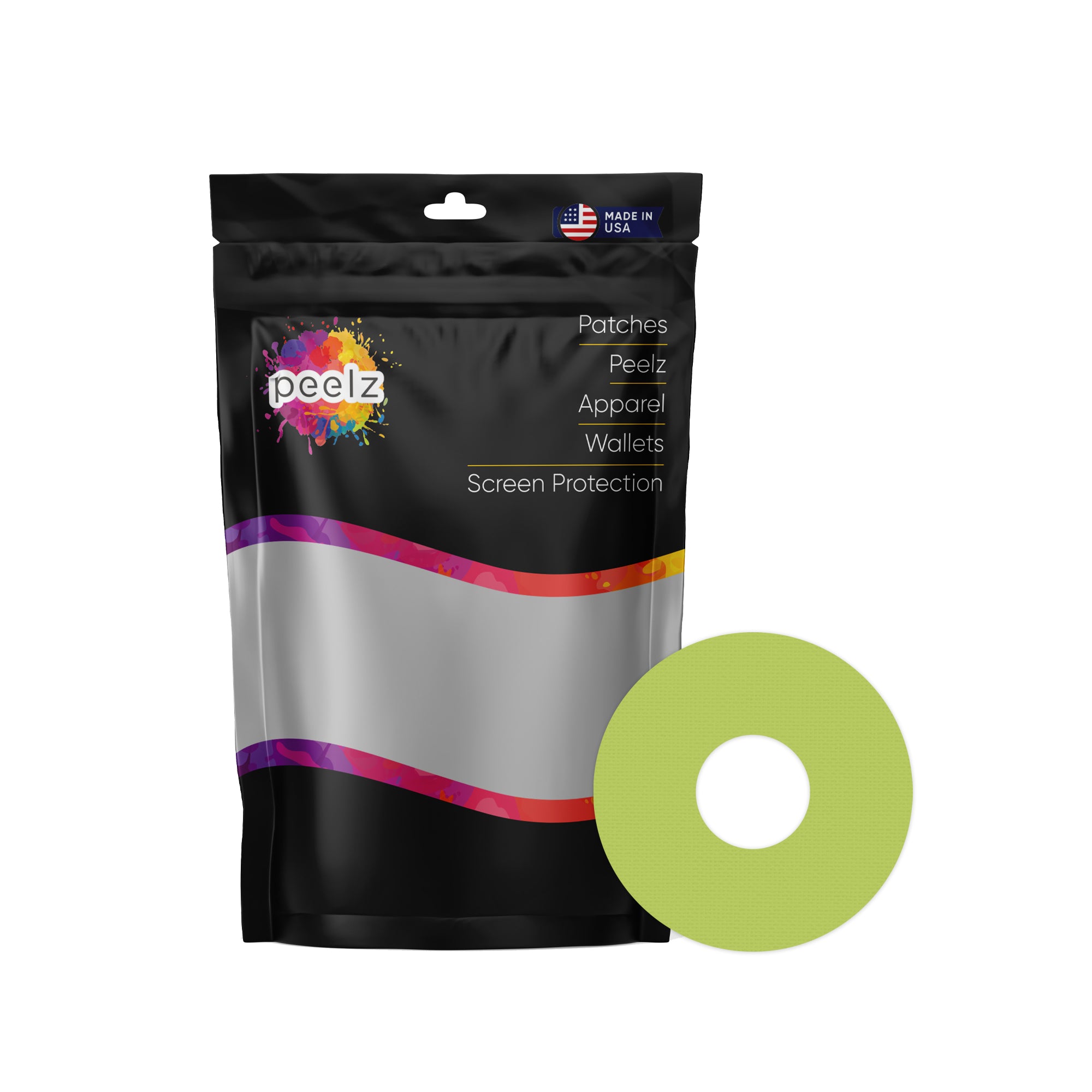 Solid Color Pear FreeStyle Libre 3 Plus & Lingo  Patch Tape - Pump Peelz