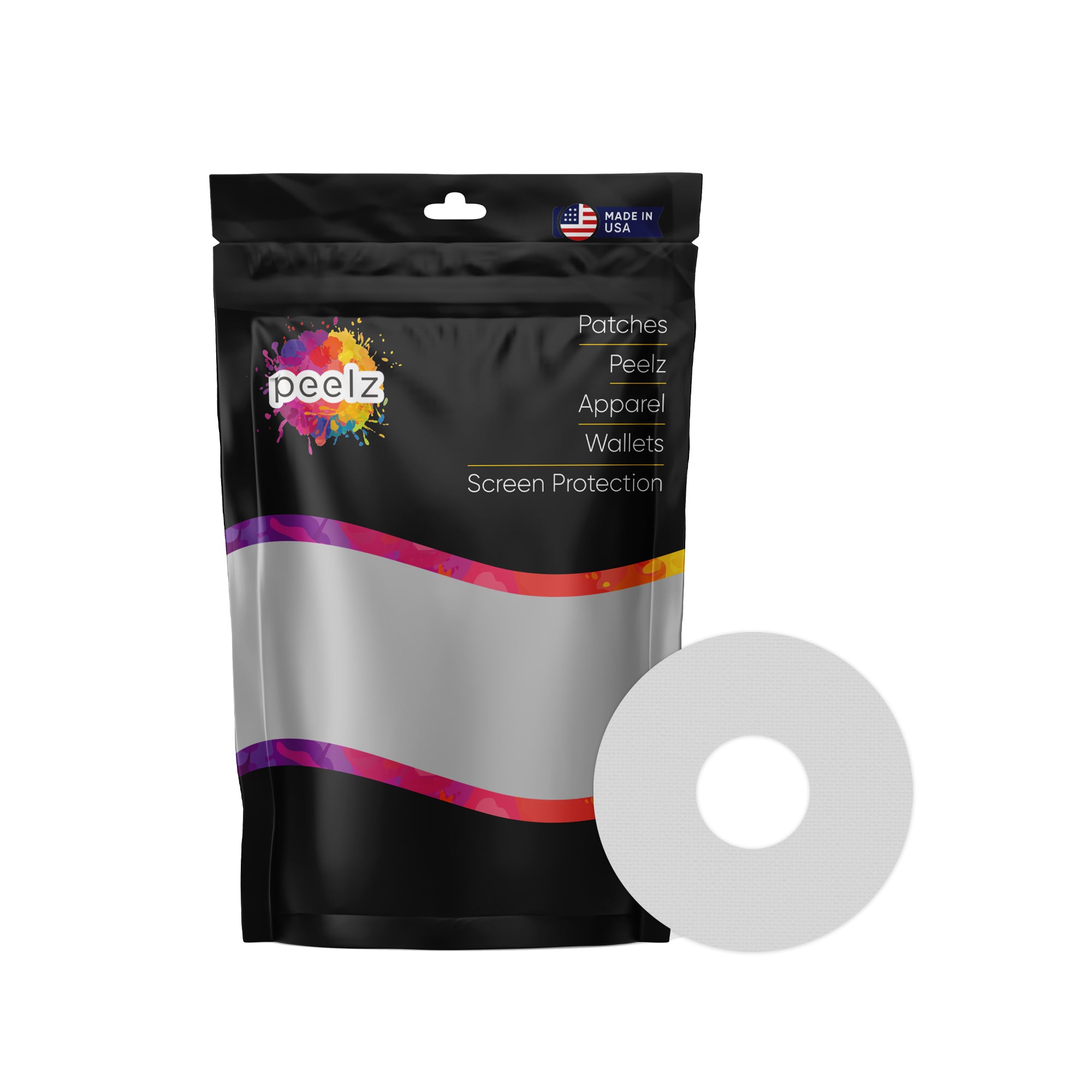 Solid Color Platinum FreeStyle Libre 3 Patch Tape - Pump Peelz