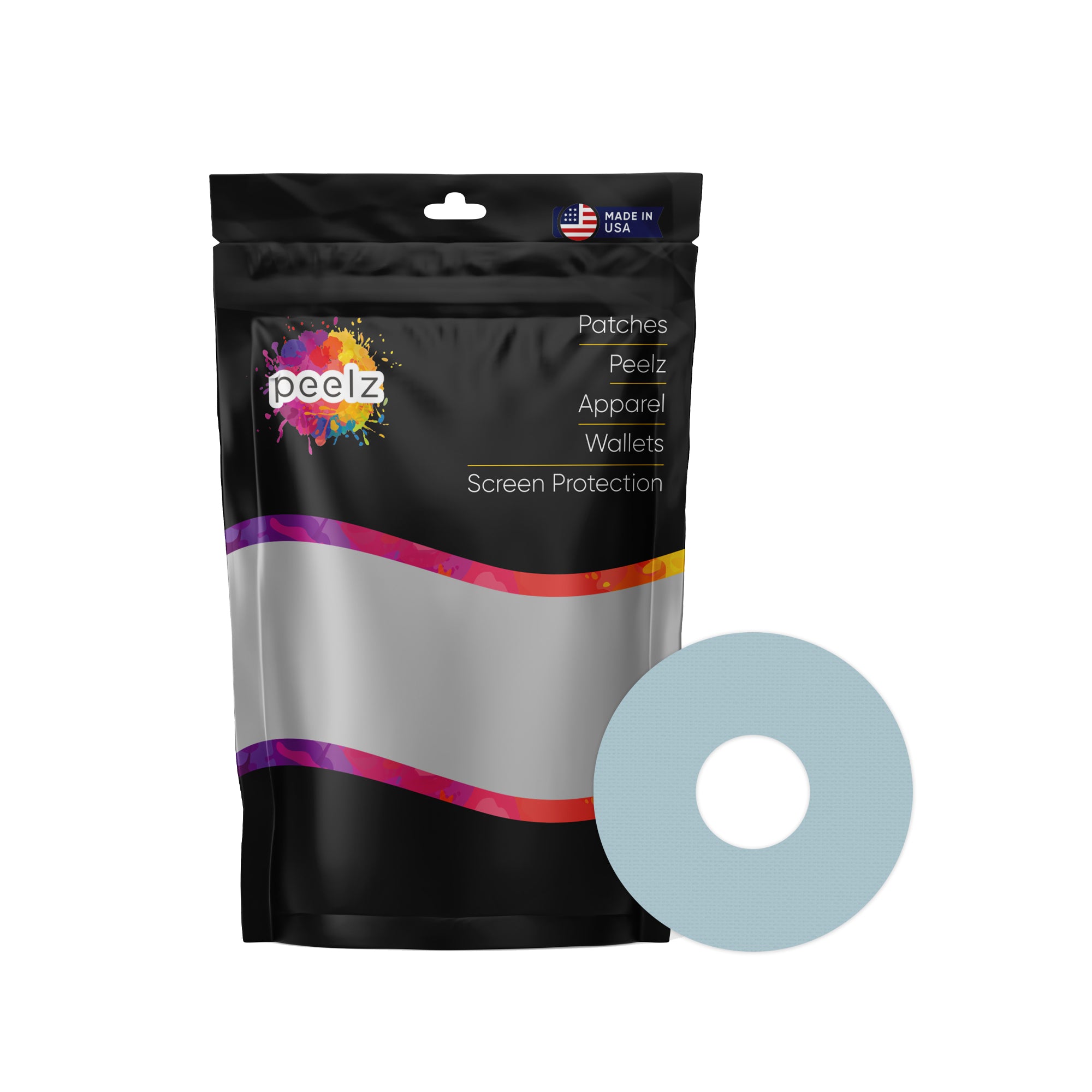 Solid Color Icicle FreeStyle Libre 3 Plus & Lingo  Patch Tape - Pump Peelz