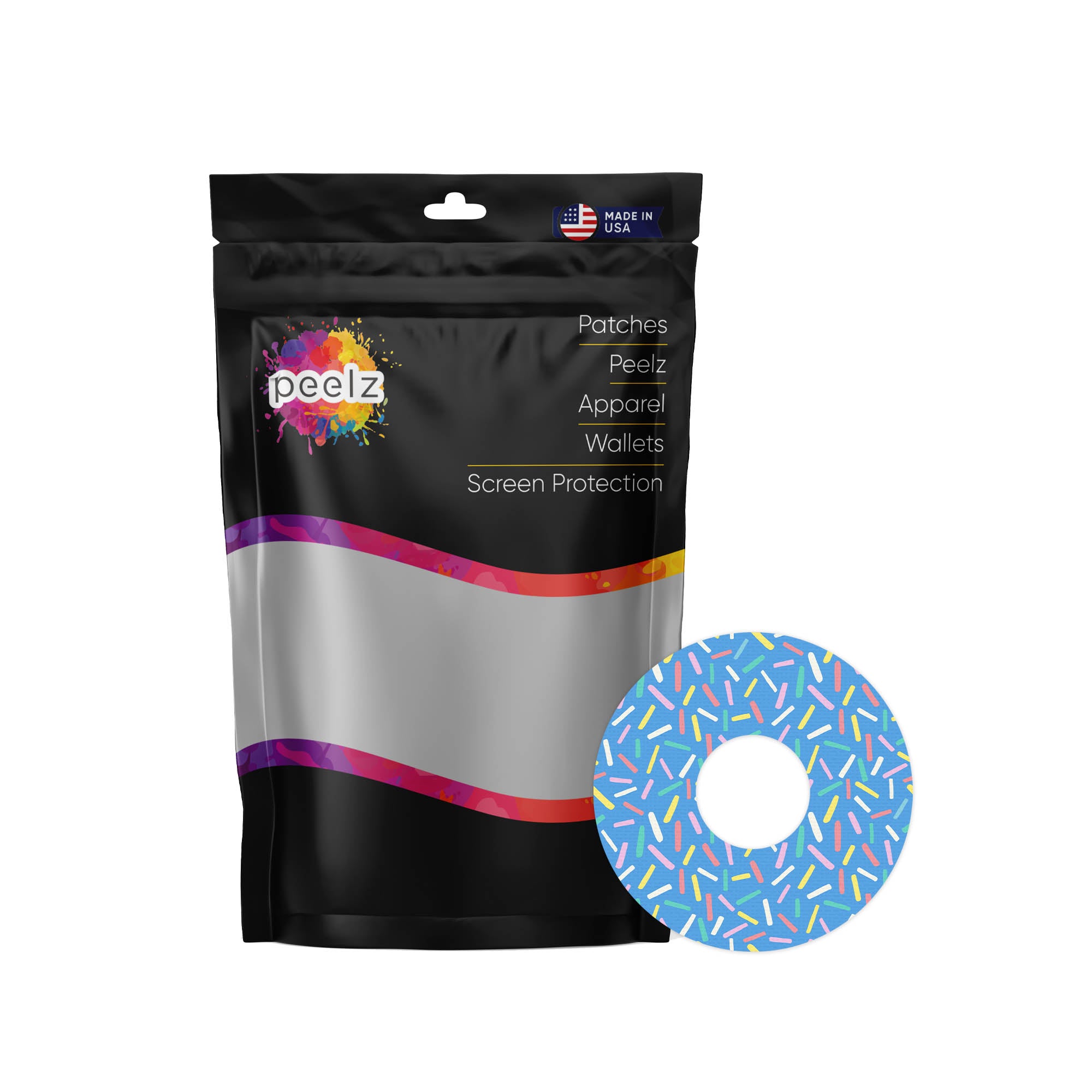 Sprinkle Pop FreeStyle Libre 3 Plus & Lingo  Patch Tape - Pump Peelz