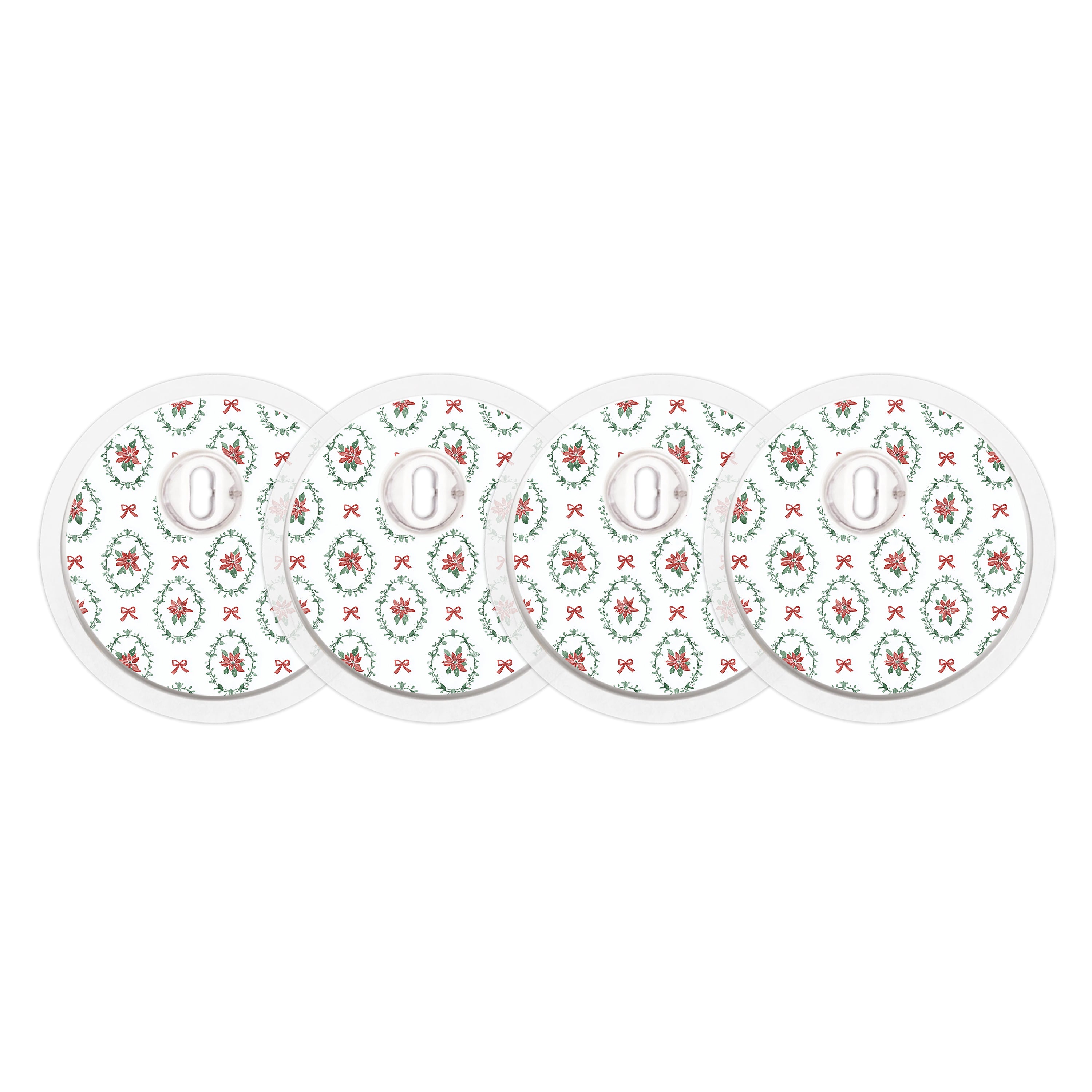 Poinsettia Parade FreeStyle Libre 3 Plus & Lingo  Sensor Sticker - Pump Peelz