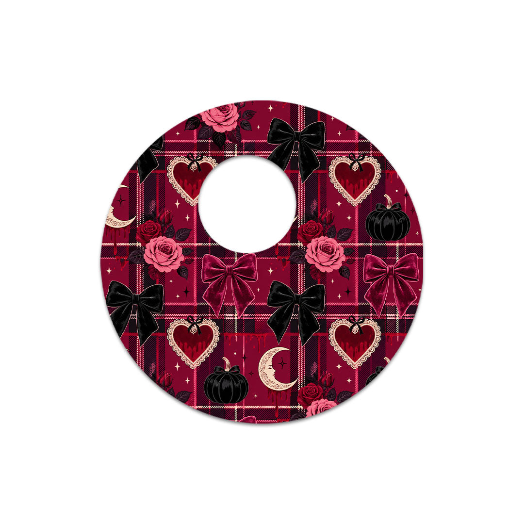 Gothic Sweetheart Plaid FreeStyle Libre 3 Plus & Lingo Sensor Sticker - Pump Peelz