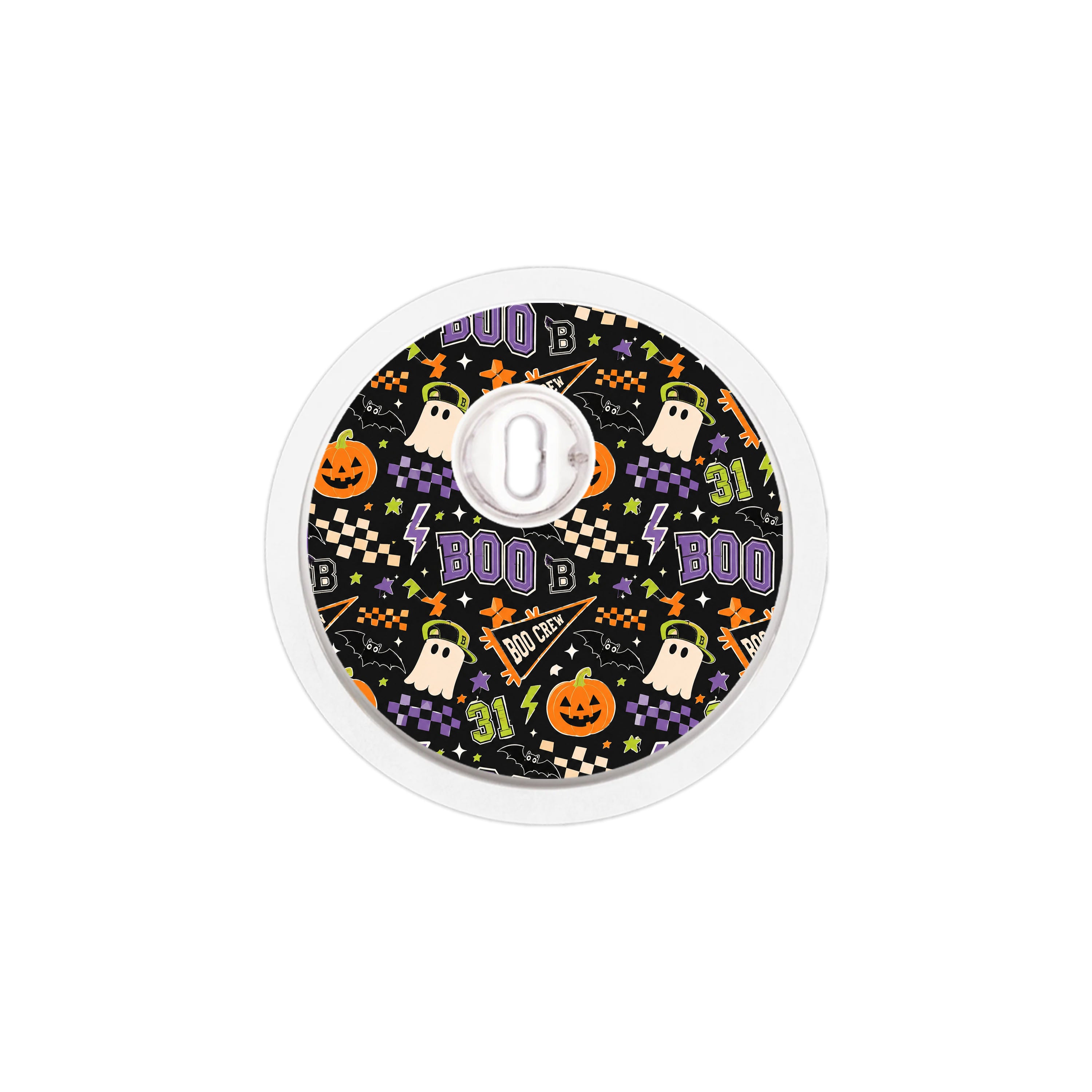 Boo Crew Varsity FreeStyle Libre 3 Plus & Lingo Sensor Sticker - Pump Peelz