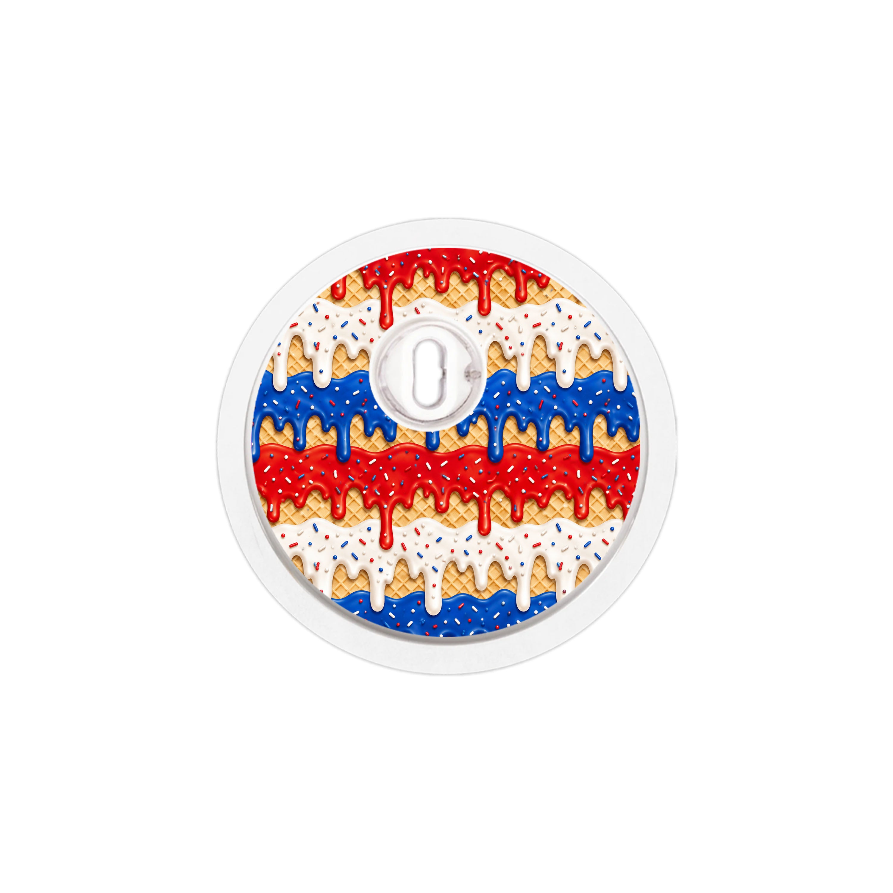 Patriotic Melt FreeStyle Libre 3 Plus & Lingo  Sensor Sticker - Pump Peelz
