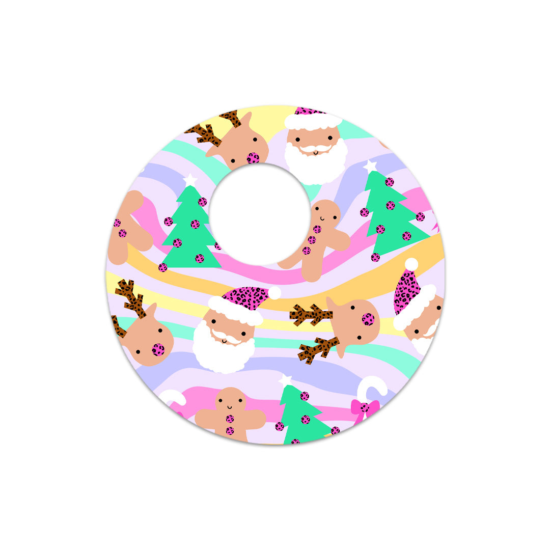 Christmas Pastel Sticker for the FreeStyle Libre 3 Plus & Lingo  Sensor