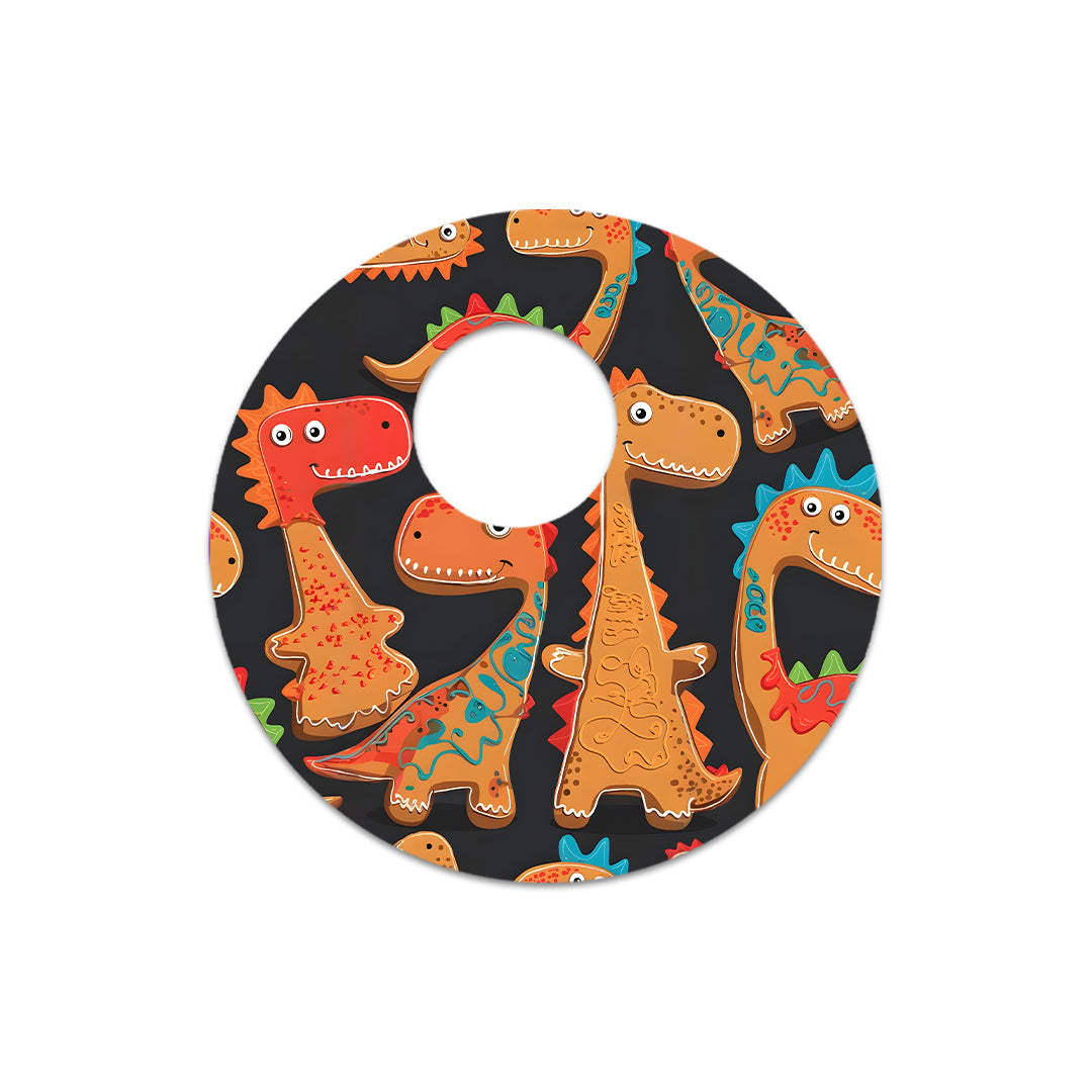 Jurassic Gingerbread FreeStyle Libre 3 Plus & Lingo  Sensor Sticker - Pump Peelz