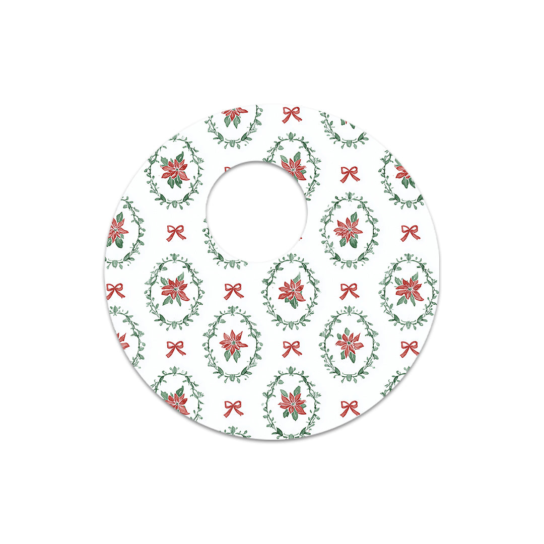 Poinsettia Parade FreeStyle Libre 3 Plus & Lingo  Sensor Sticker - Pump Peelz