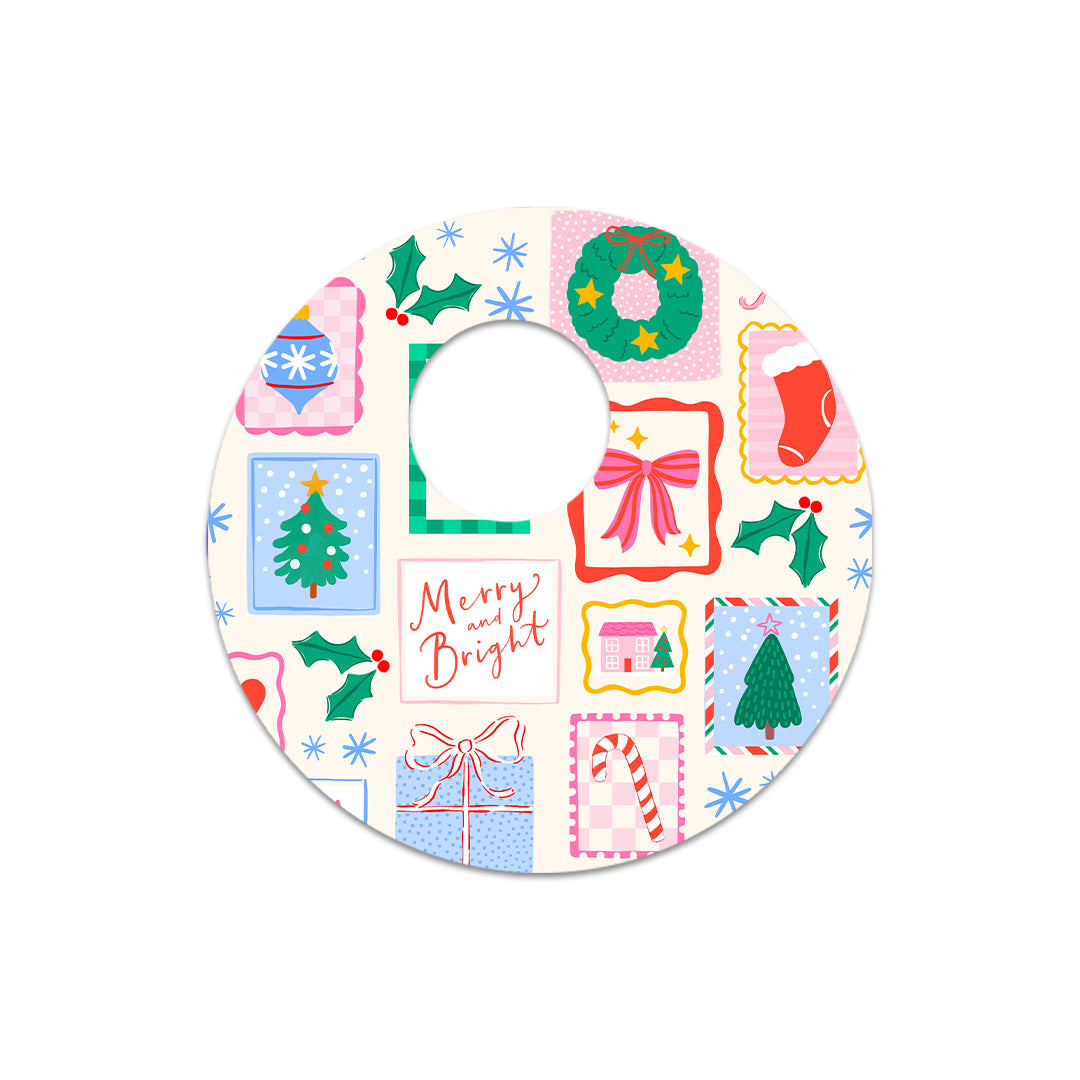 Holiday Greetings FreeStyle Libre 3 Plus & Lingo  Sensor Sticker - Pump Peelz