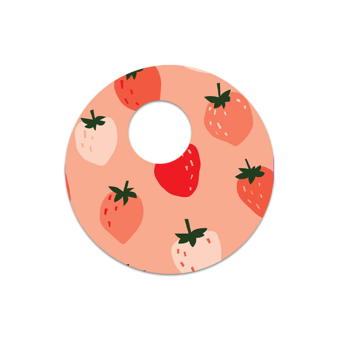 Strawberry Sweet FreeStyle Libre 3 Plus & Lingo  Sensor Sticker - Pump Peelz