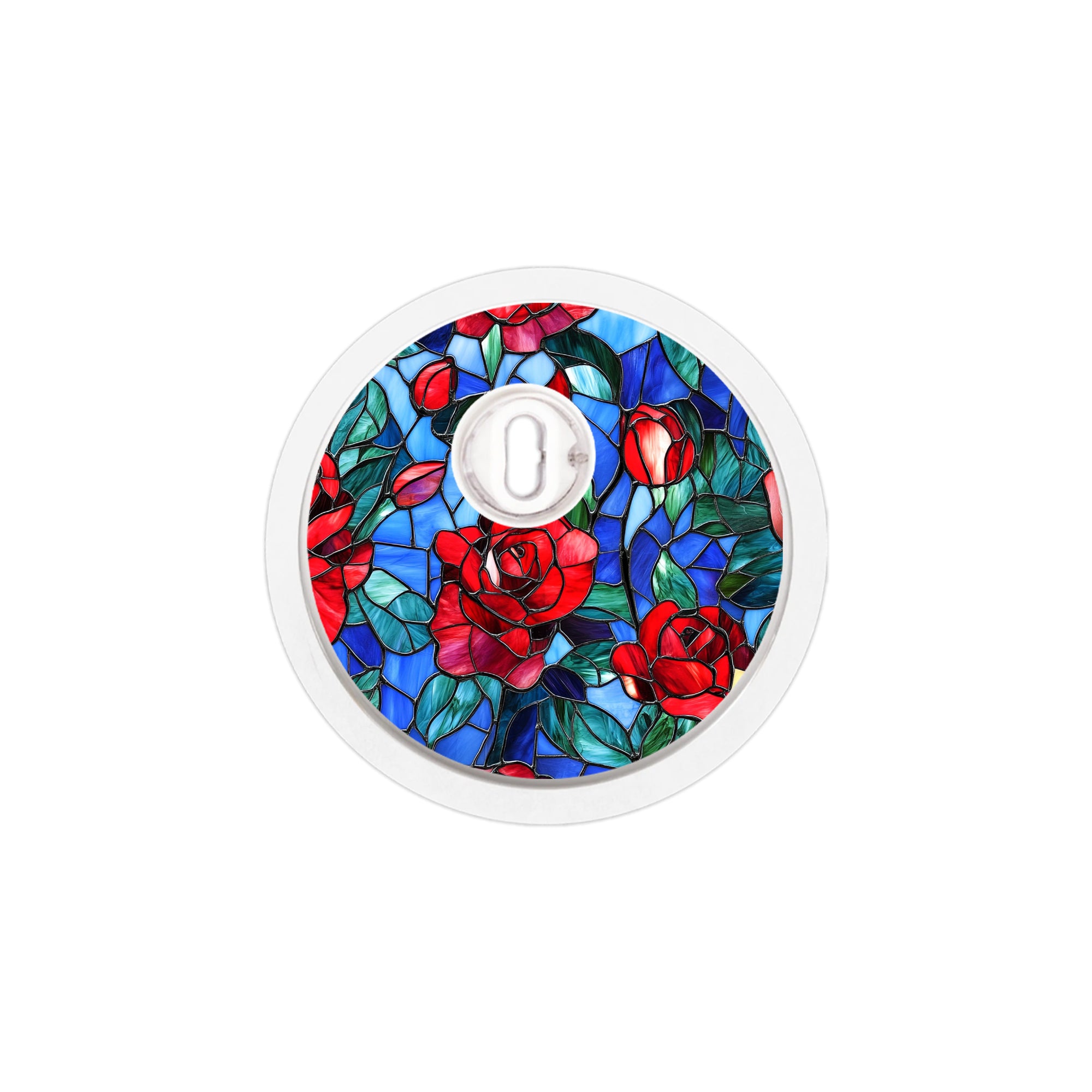 Crimson Blooms Sticker Designed for the FreeStyle Libre 3 Plus & Lingo  Sensor