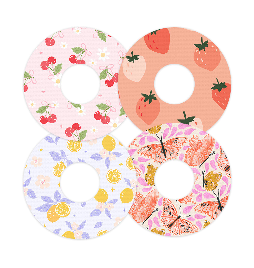 Coquette Cuties Patch Variety Patch Tape Designed for the FreeStyle Libre 3 Plus & Lingo  - Pump Peelz