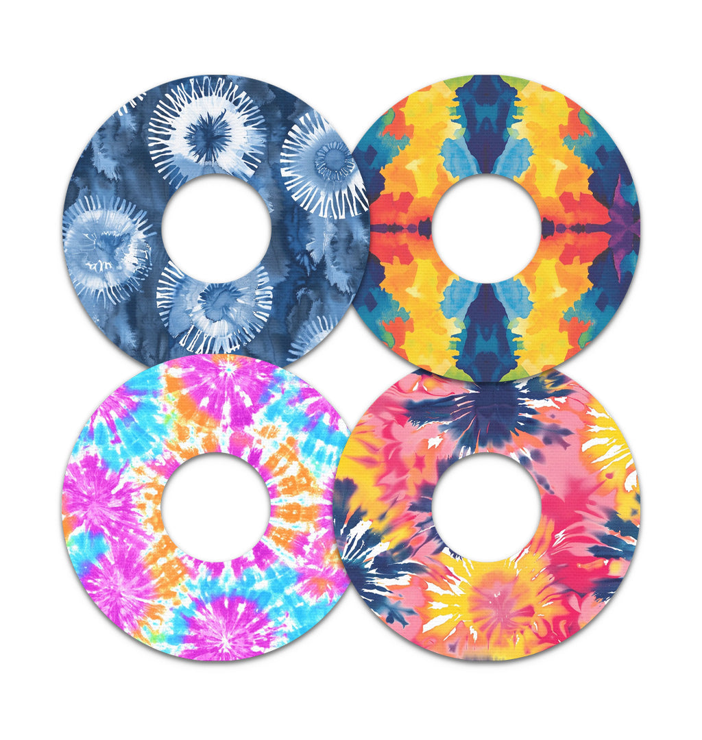 Tie Dye Variety Pack FreeStyle Libre 3 Plus & Lingo  Patch Tape - Pump Peelz