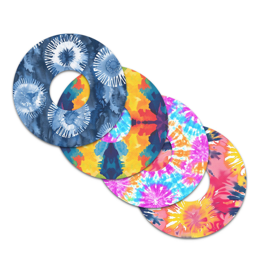 Tie Dye Variety Pack FreeStyle Libre 3 Plus & Lingo  Patch Tape - Pump Peelz