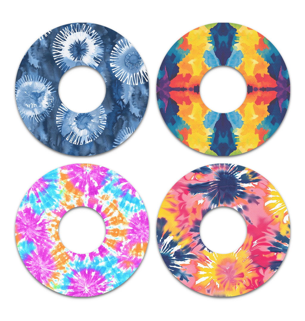 Tie Dye Variety Pack FreeStyle Libre 3 Plus & Lingo  Patch Tape - Pump Peelz