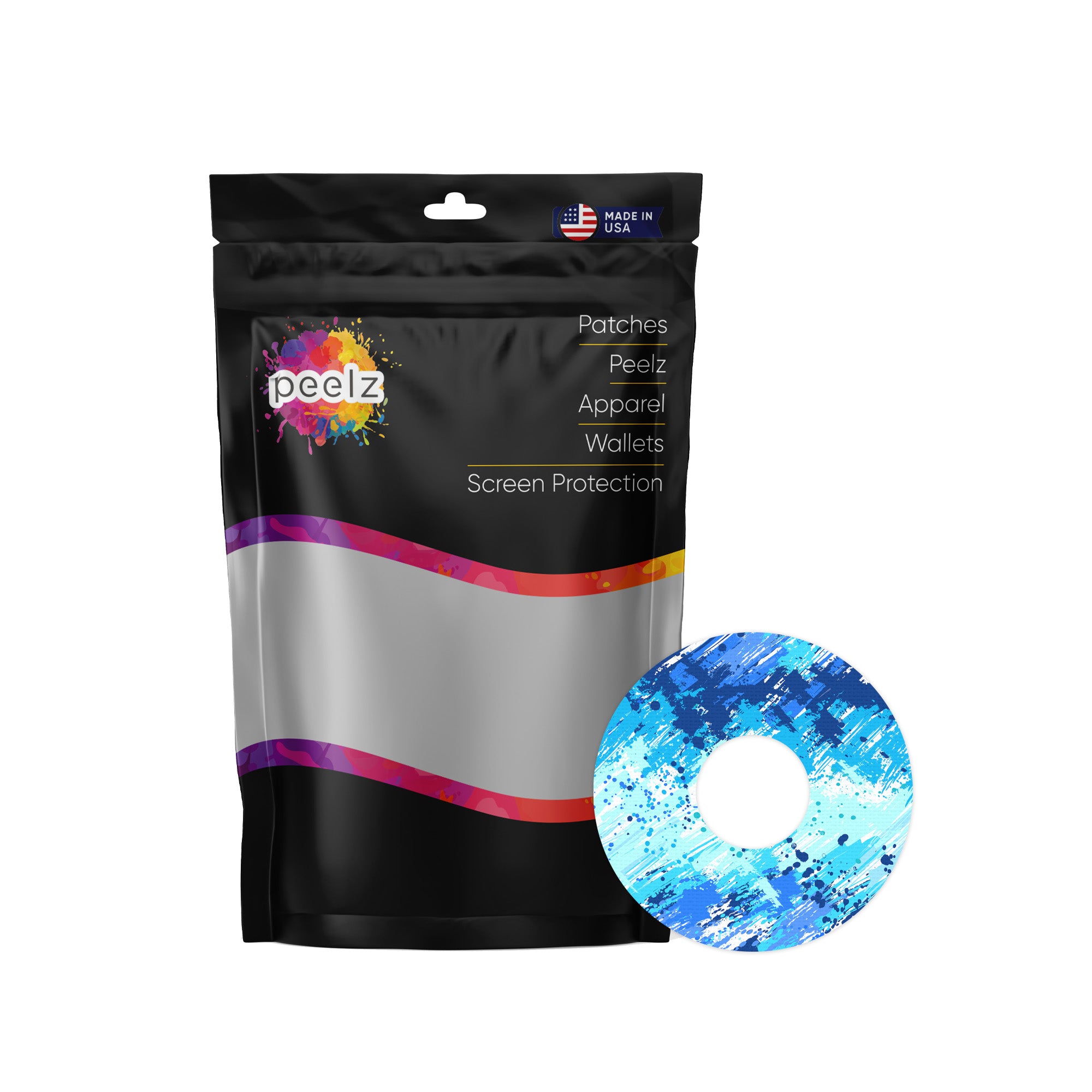 Beta Blue FreeStyle Libre 3 Plus & Lingo  Patch Tape - Pump Peelz