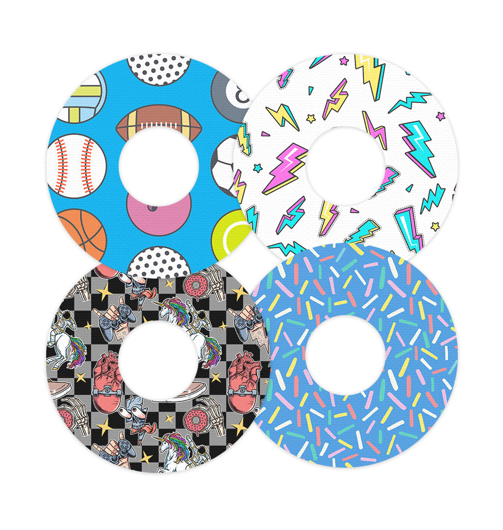 Power Play Patch Variety Patch Tape Designed for the FreeStyle Libre 3 Plus & Lingo  - Pump Peelz