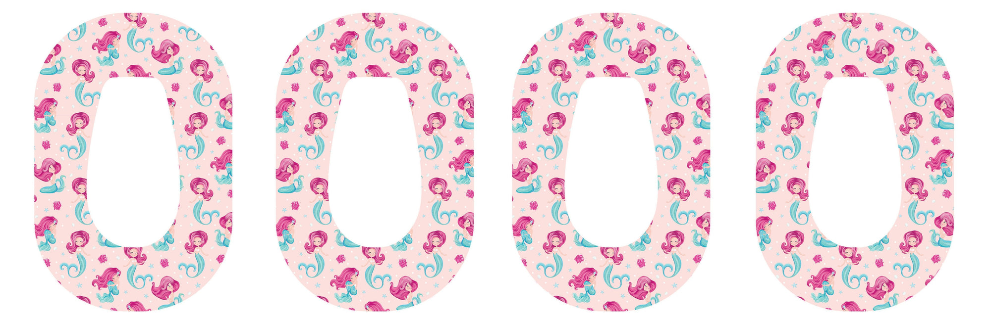 Lovely Mermaids Patch+ Tape Designed for the DEXCOM G6 - Pump Peelz