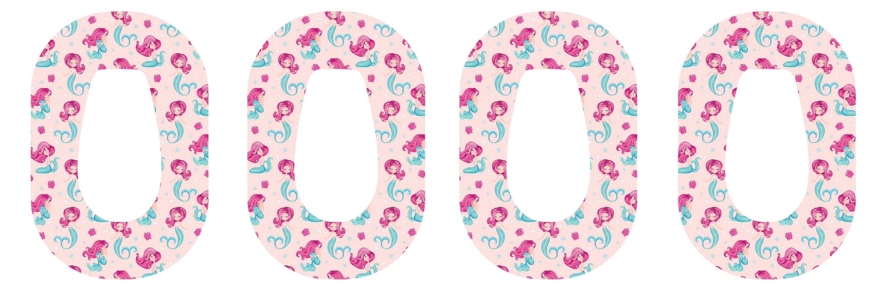 Lovely Mermaids Patch+ Tape Designed for the DEXCOM G6 - Pump Peelz