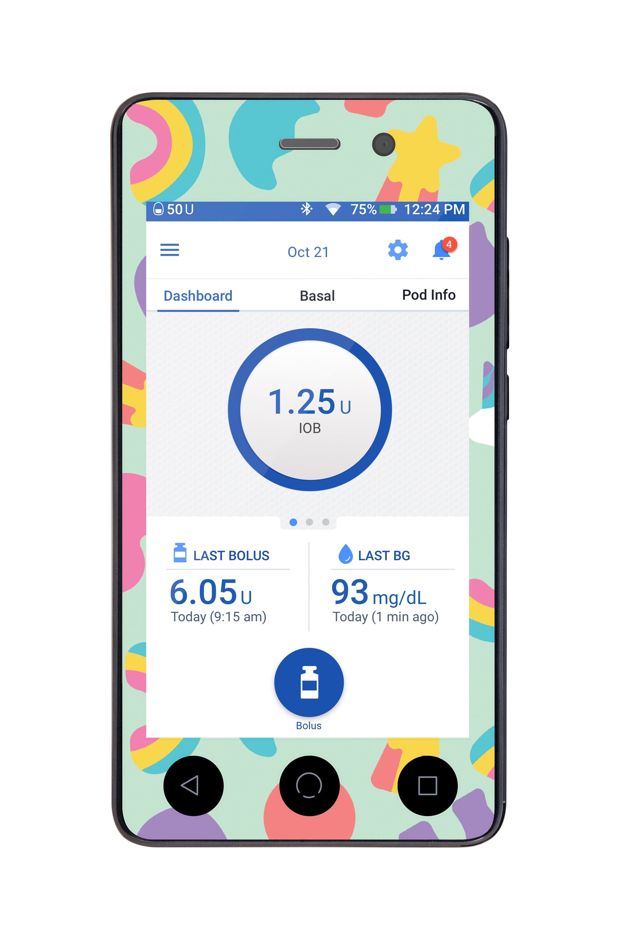 Lucky Charms Omnipod Dash Whole System Peelz (Front + Case) For Pdm