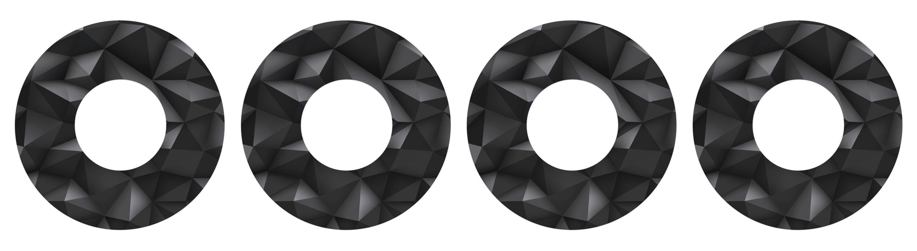 Matte Geometric Patch+ Tape Designed for the FreeStyle Libre 2 - Pump Peelz