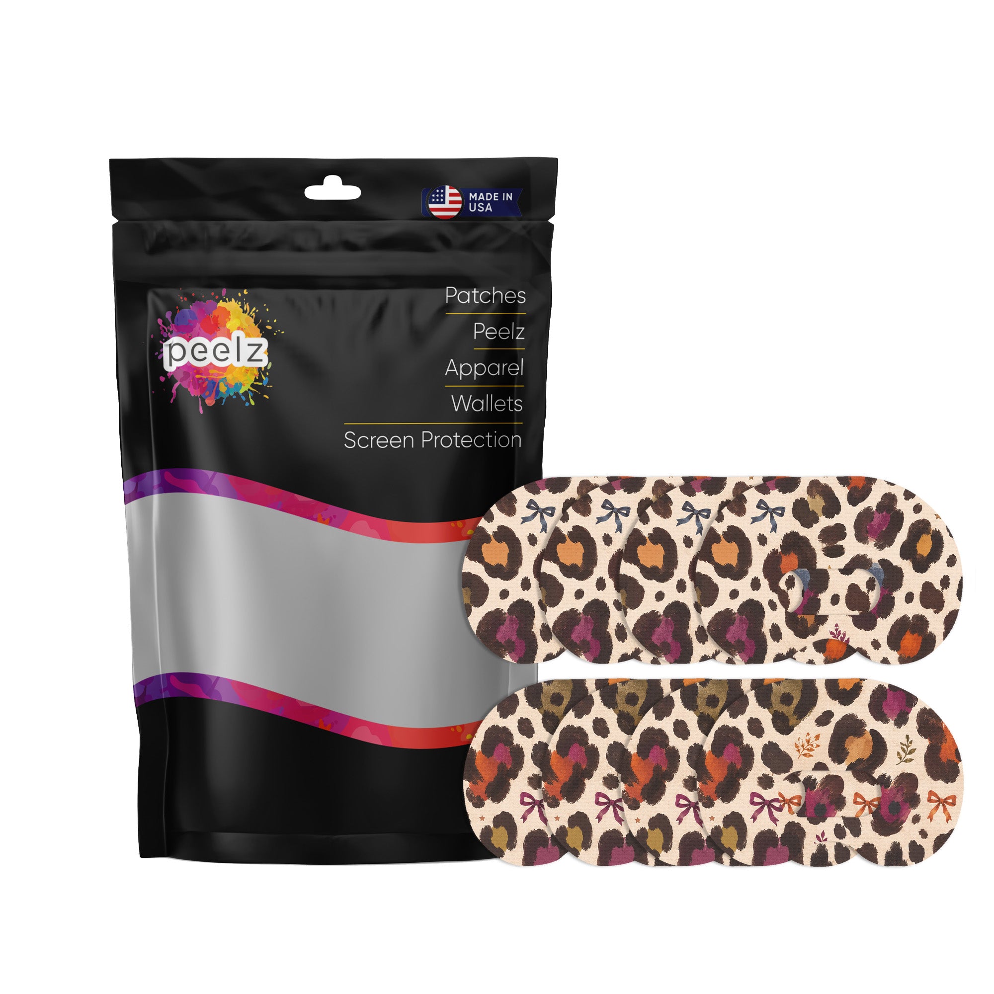 Boho Leopard Medtronic Guardian Connect Patch Tape - Pump Peelz