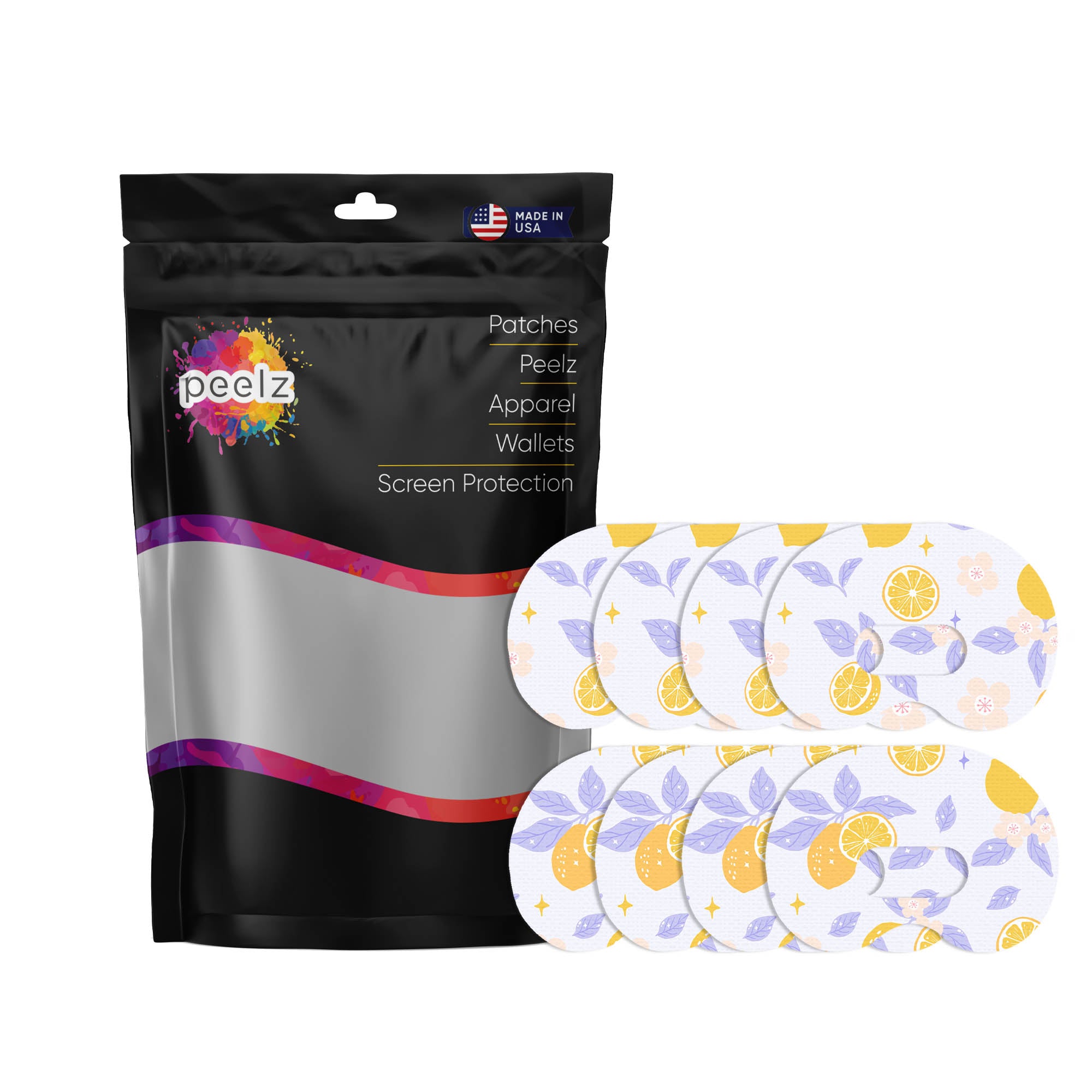 Lemon Lavender Medtronic Guardian Connect Patch Tape - Pump Peelz