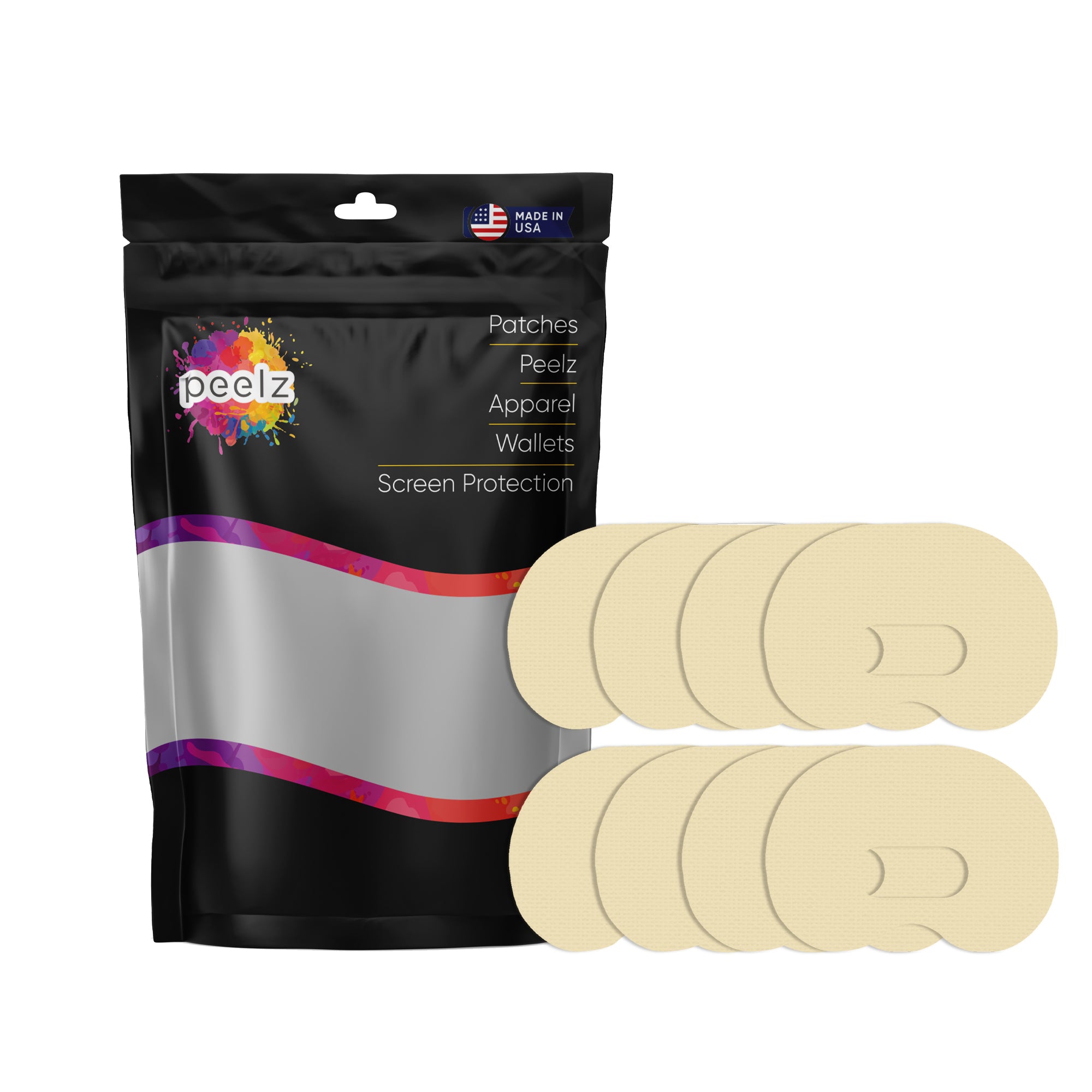 Solid Color Buttermilk Medtronic Guardian Connect Patch Tape - Pump Peelz