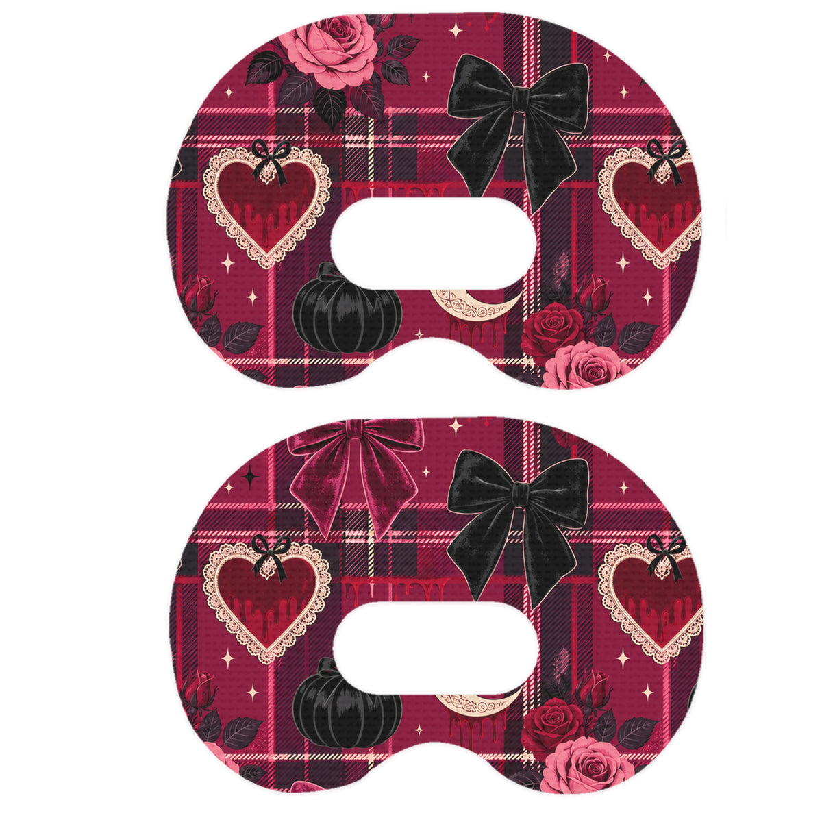 Gothic Sweetheart Plaid Medtronic Guardian Connect Patch Tape - Pump Peelz