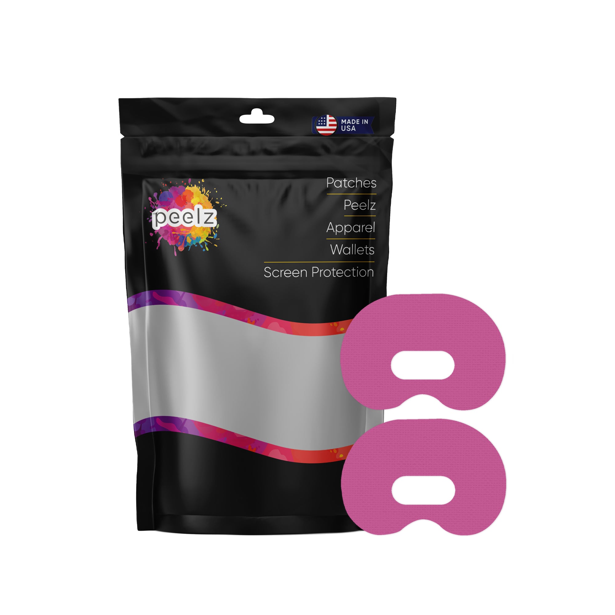 Solid Color Berry Medtronic Guardian Connect Patch Tape - Pump Peelz