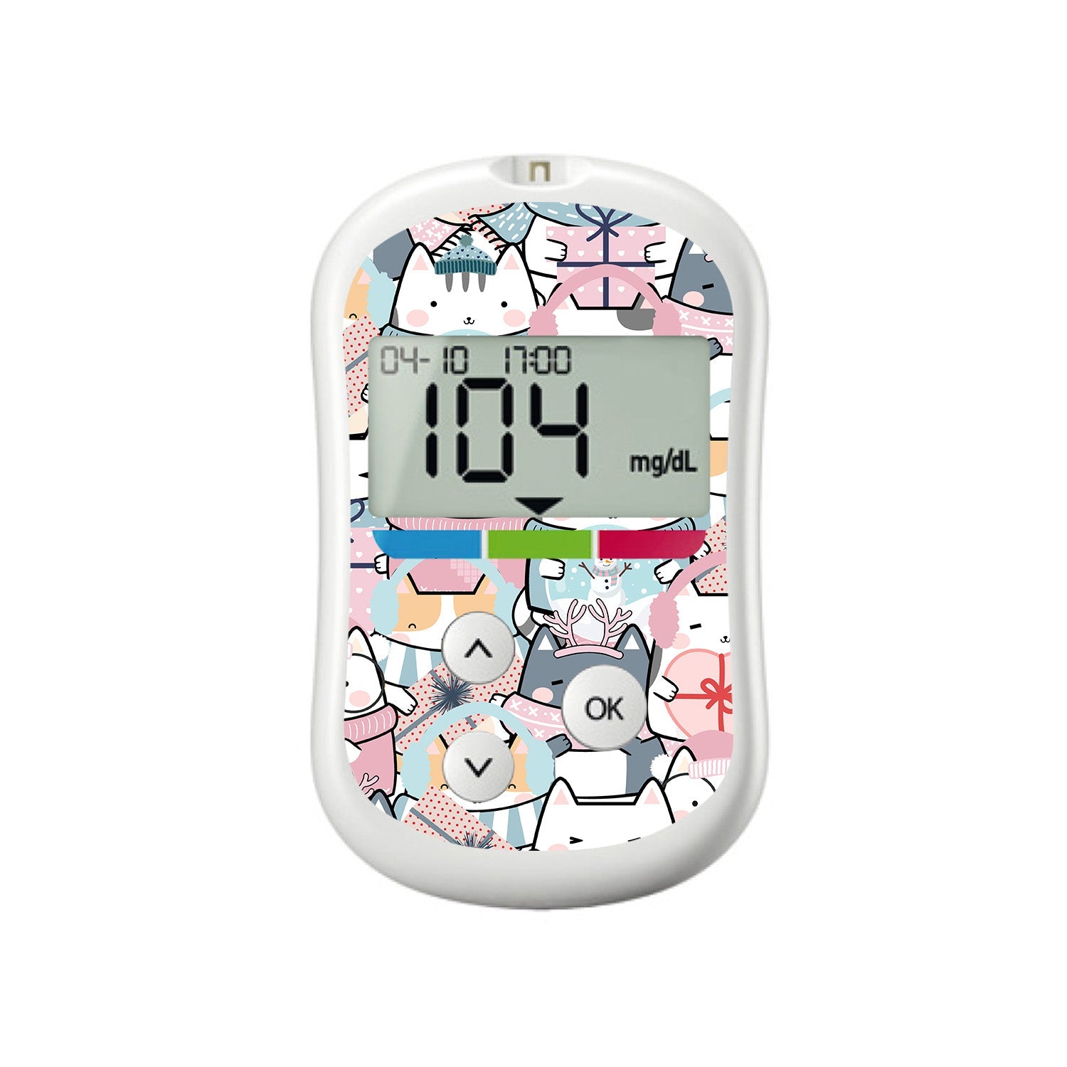 Meowy Christmas for OneTouch Verio Flex Glucometer-Pump Peelz