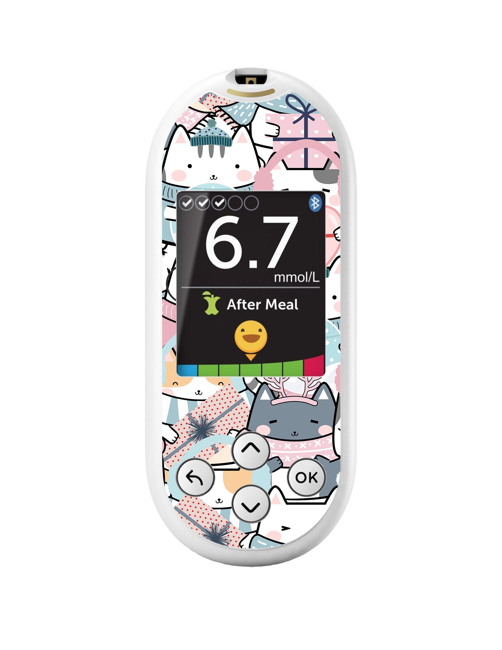 Meowy Christmas for OneTouch Verio Reflect Glucometer-Pump Peelz