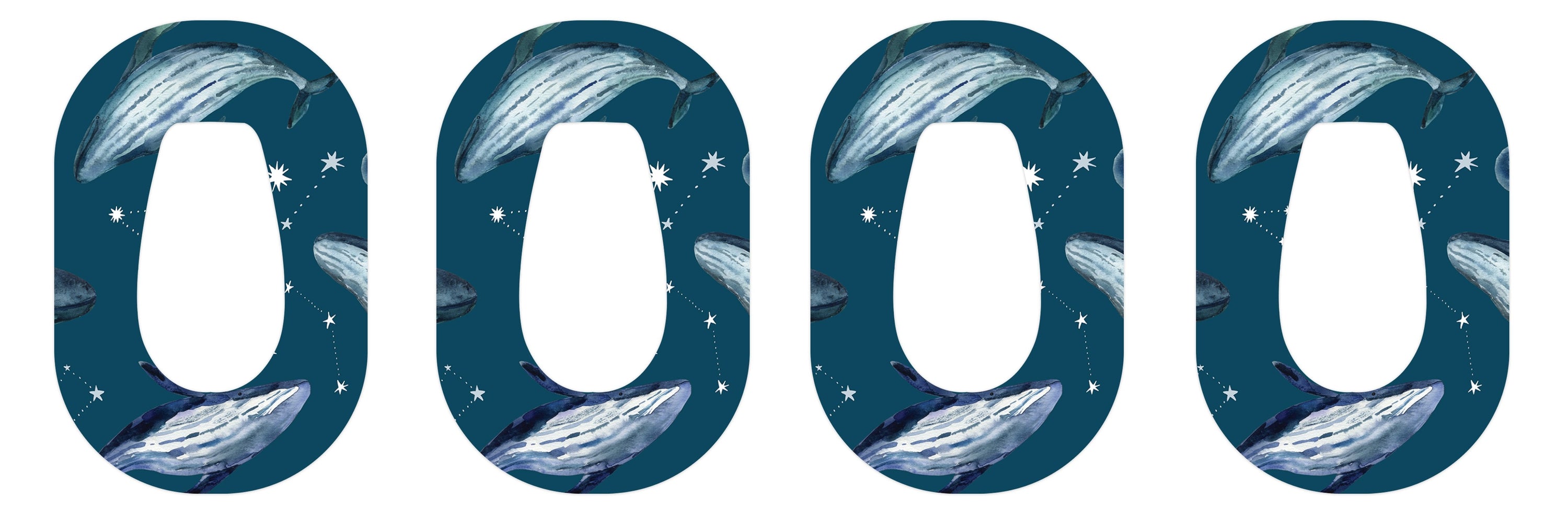 Midnight Whales Patch+ Tape Designed for the DEXCOM G6 - Pump Peelz