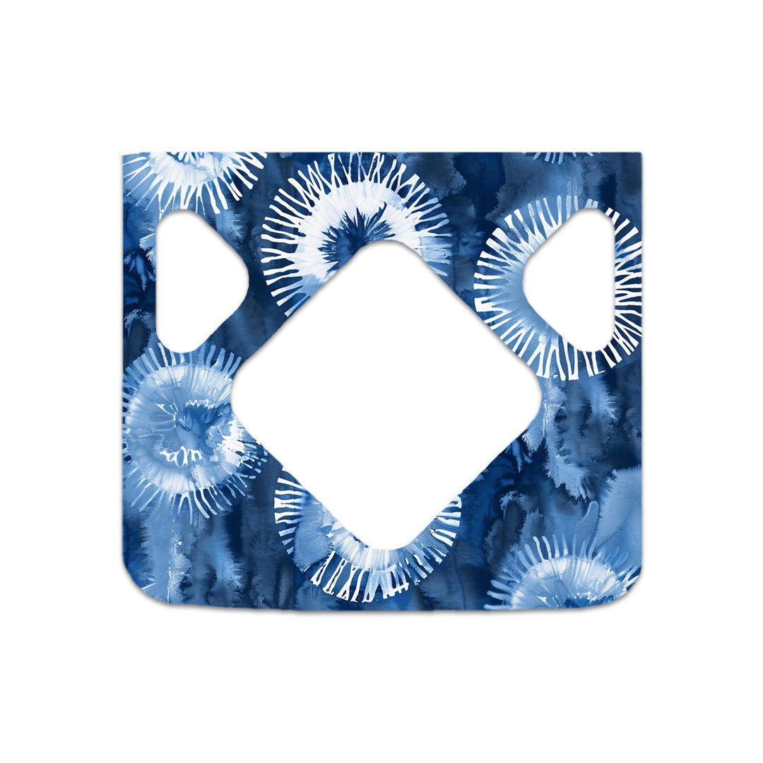 Monochrome Blue Tie Dye Sticker for Medtronic MiniMed 770G & 780G