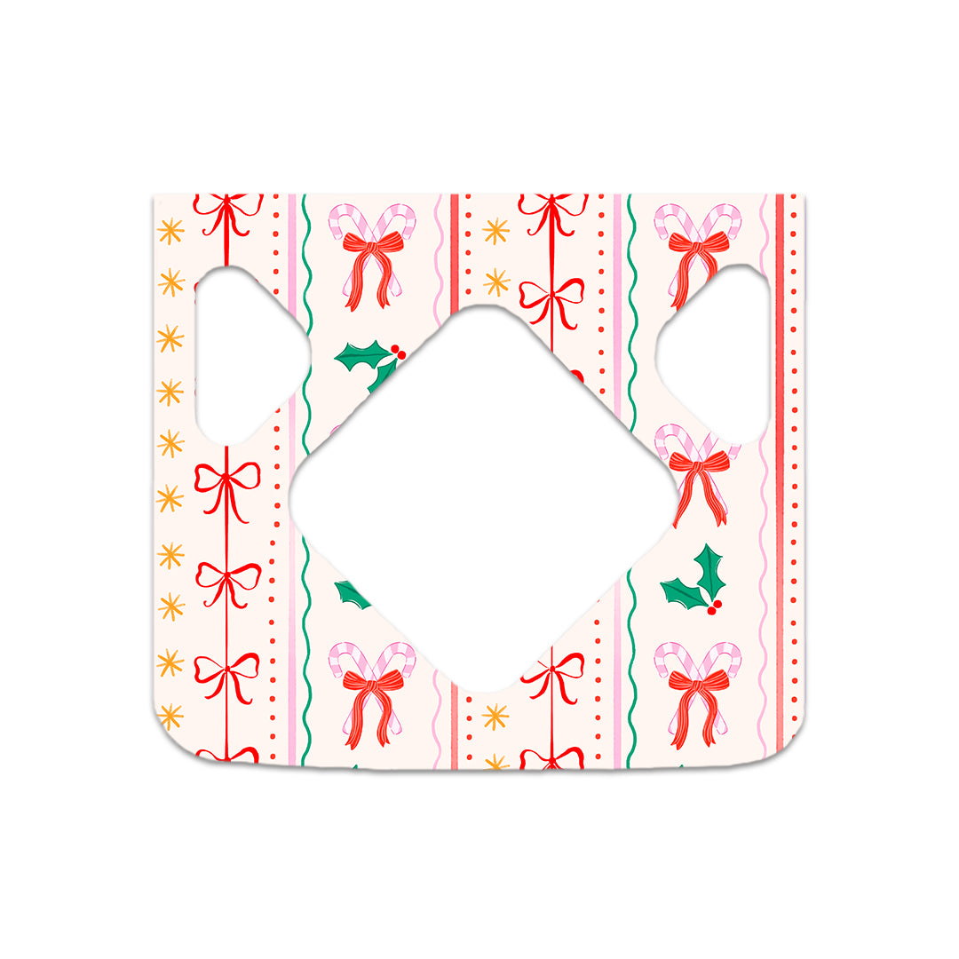 Holly Jolly Ribbon Medtronic MiniMed 770G & 780G Sticker - Pump Peelz