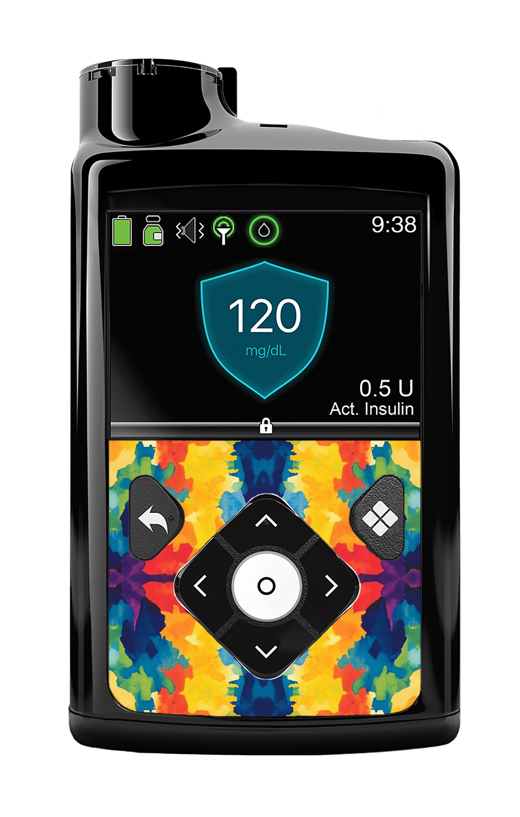 Bright Tie Dye Sticker for Medtronic MiniMed 770G & 780G