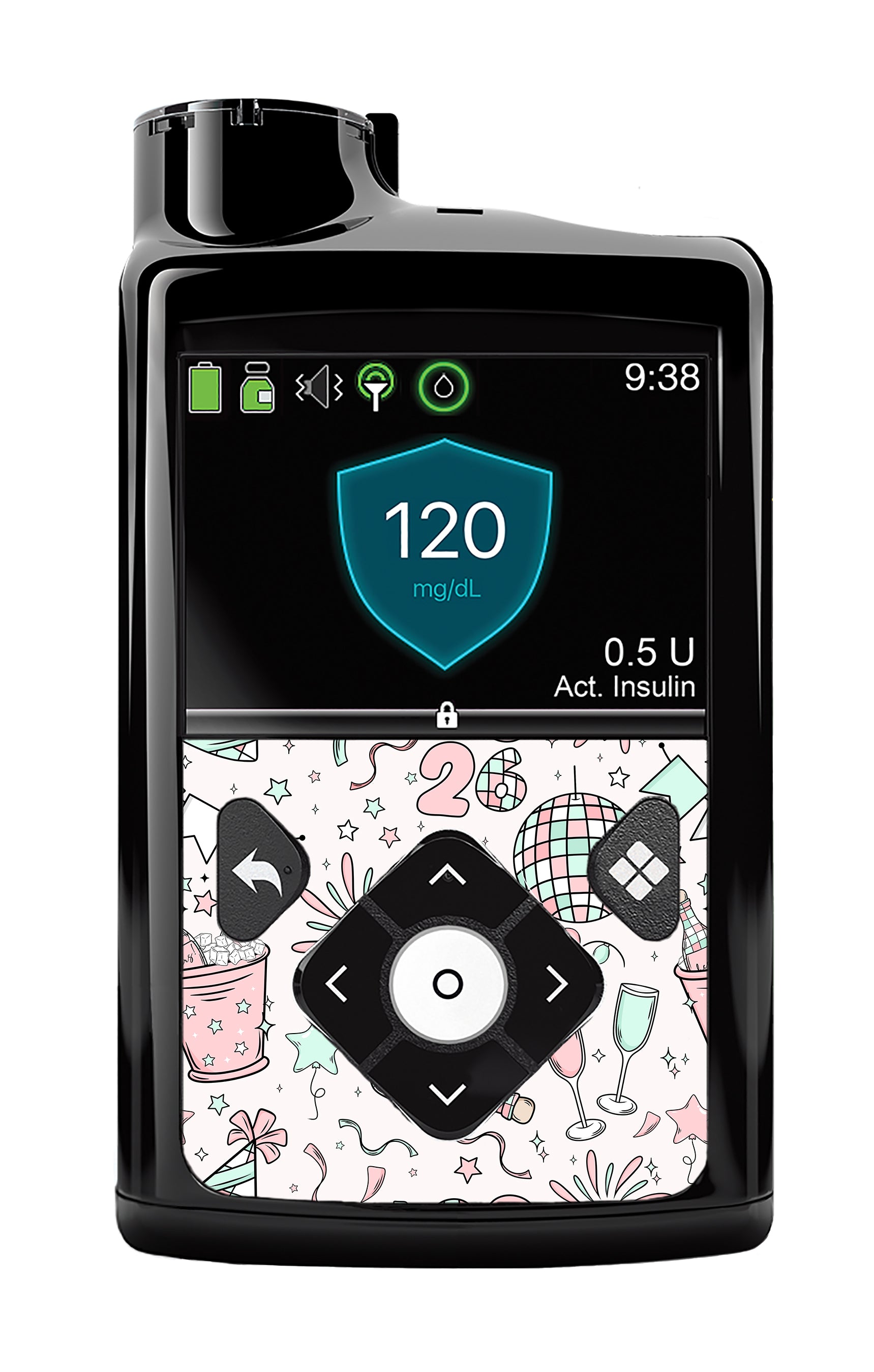 Cheers to '26 Medtronic MiniMed 770G & 780G Sticker - Pump Peelz