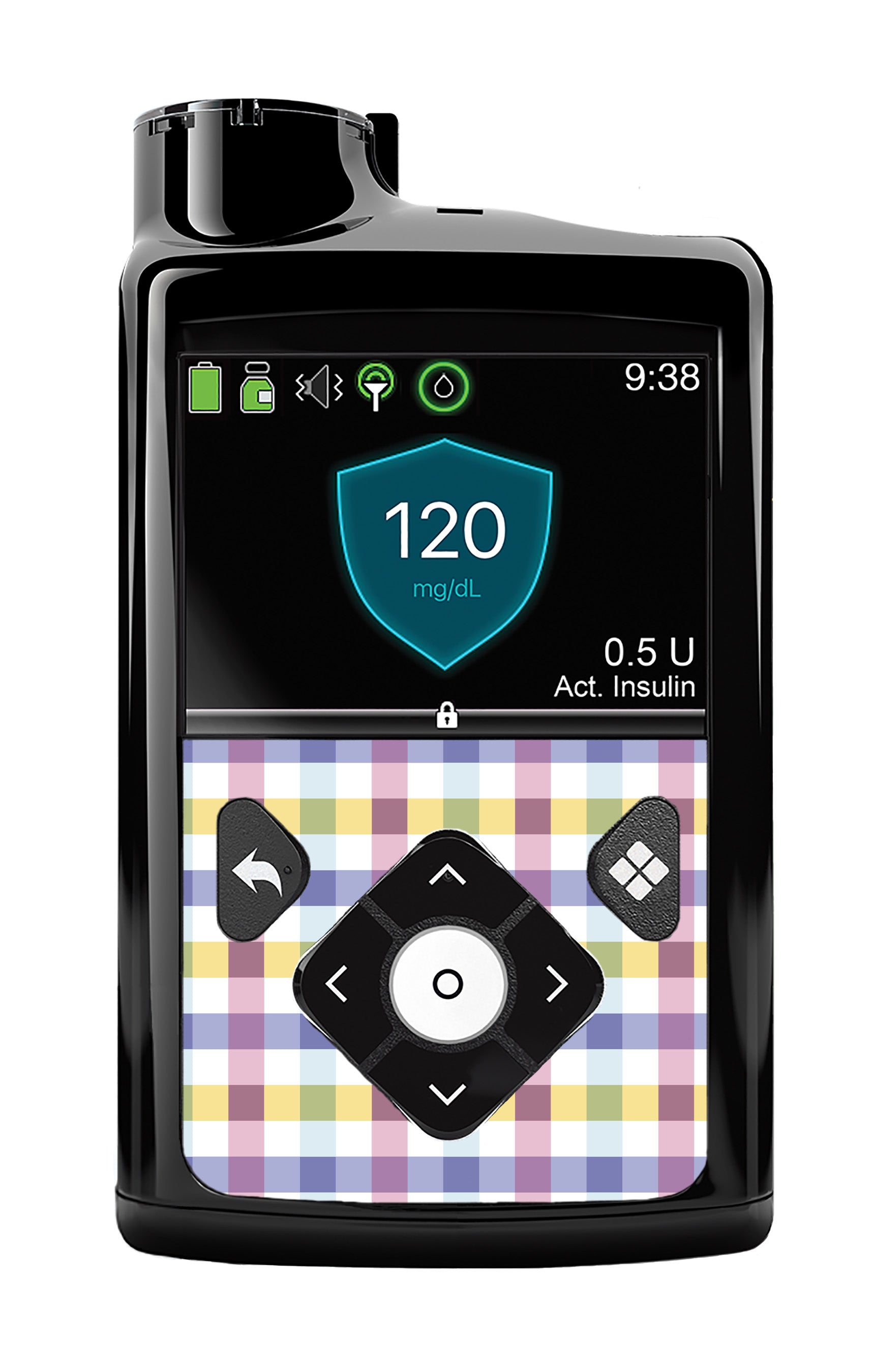 Spring Plaid Sticker for Medtronic MiniMed 770G & 780G