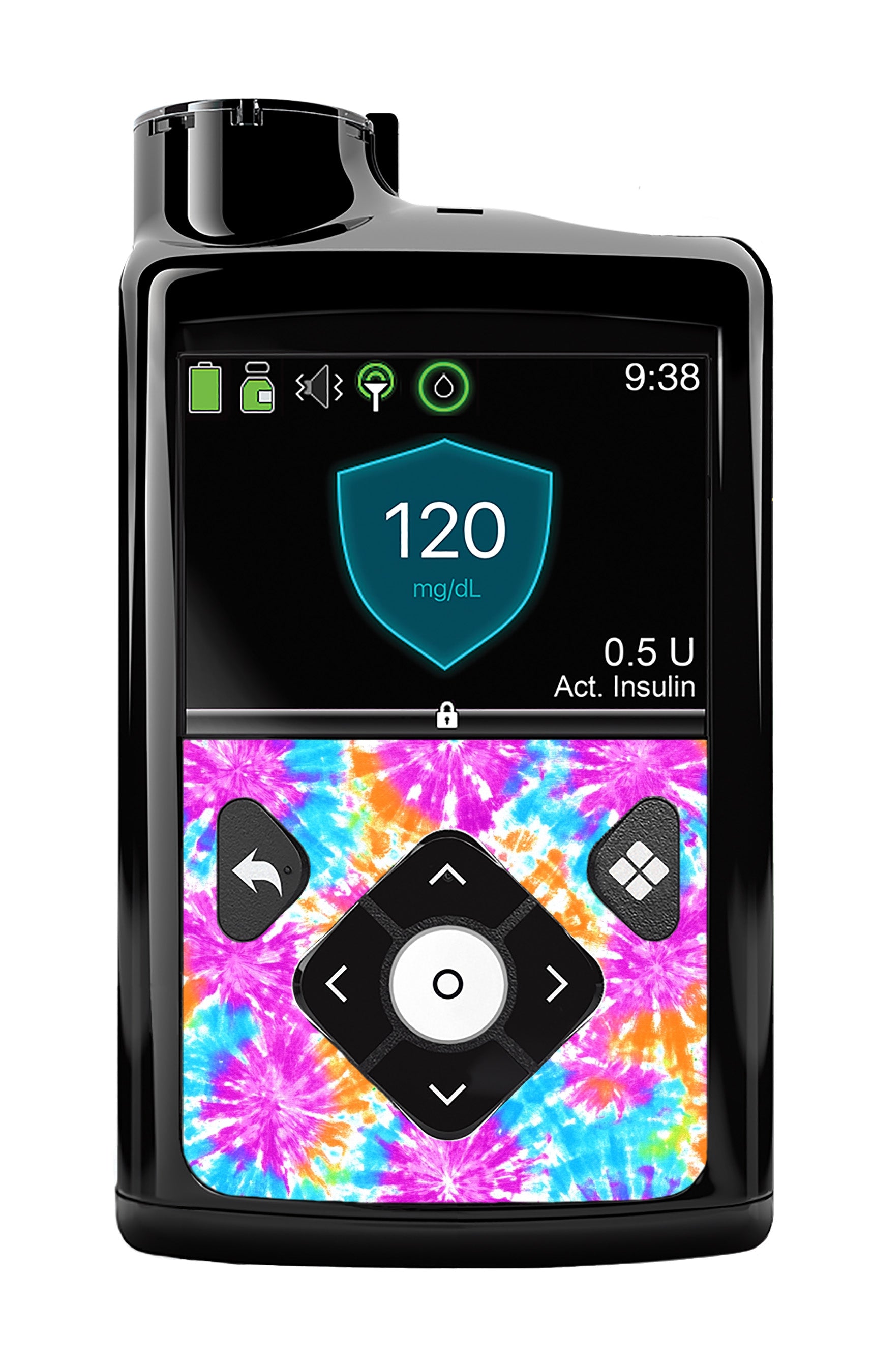 Neon Tie Dye Sticker for Medtronic MiniMed 770G & 780G