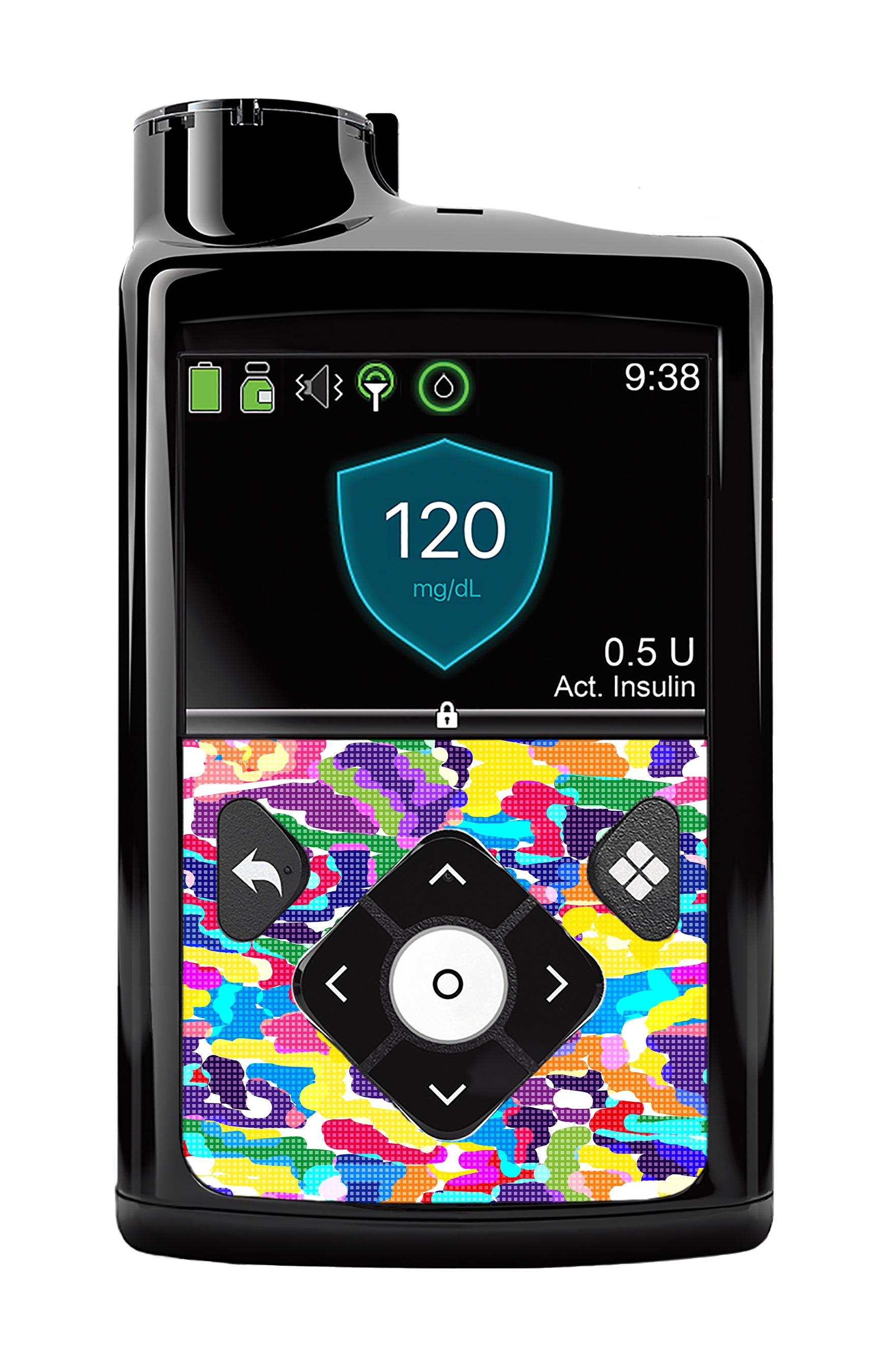 Pixel Splash Camo Medtronic MiniMed 770G & 780G Sticker - Pump Peelz