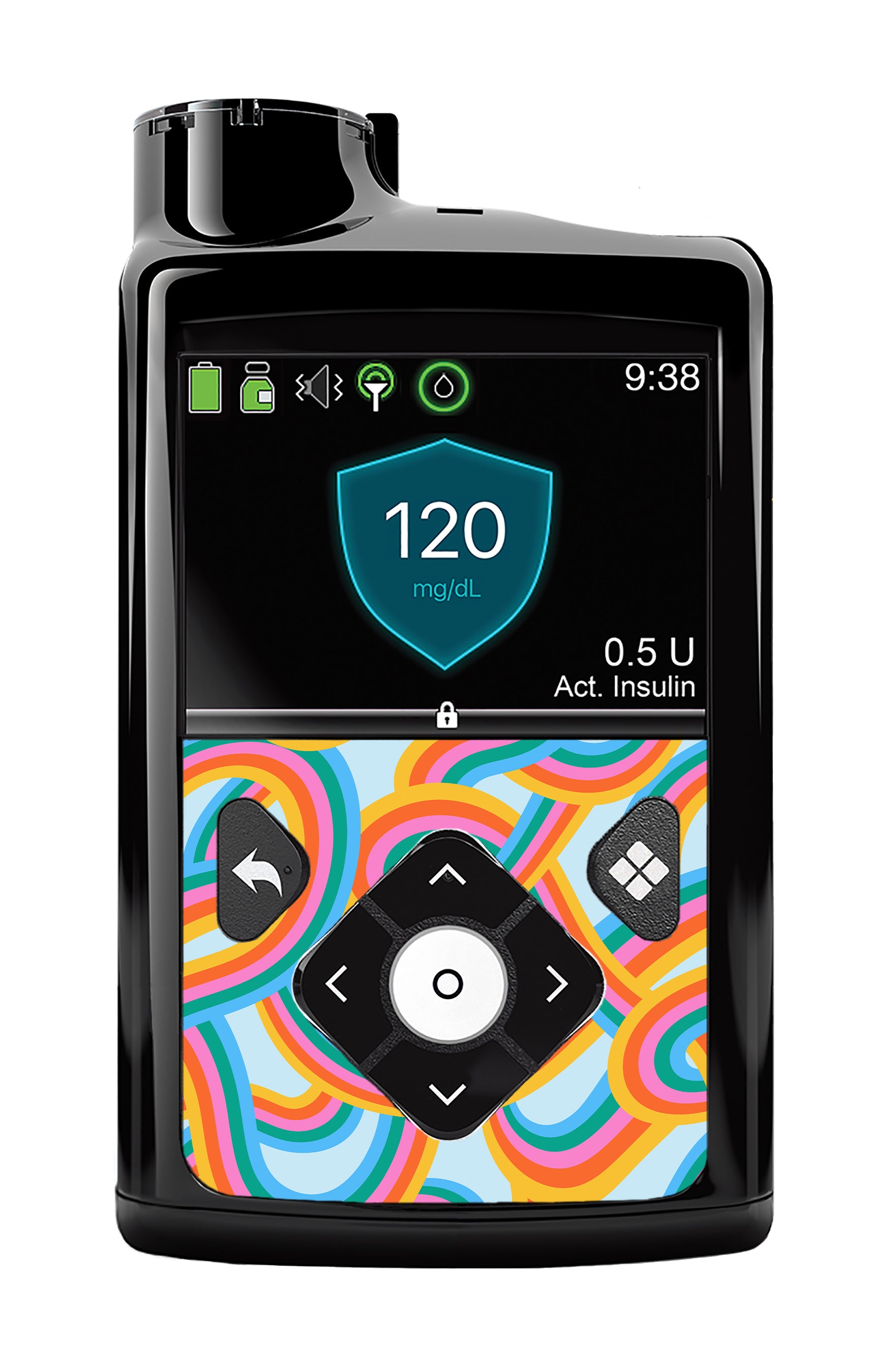 Retro Pop Camo Medtronic MiniMed 770G & 780G Sticker - Pump Peelz