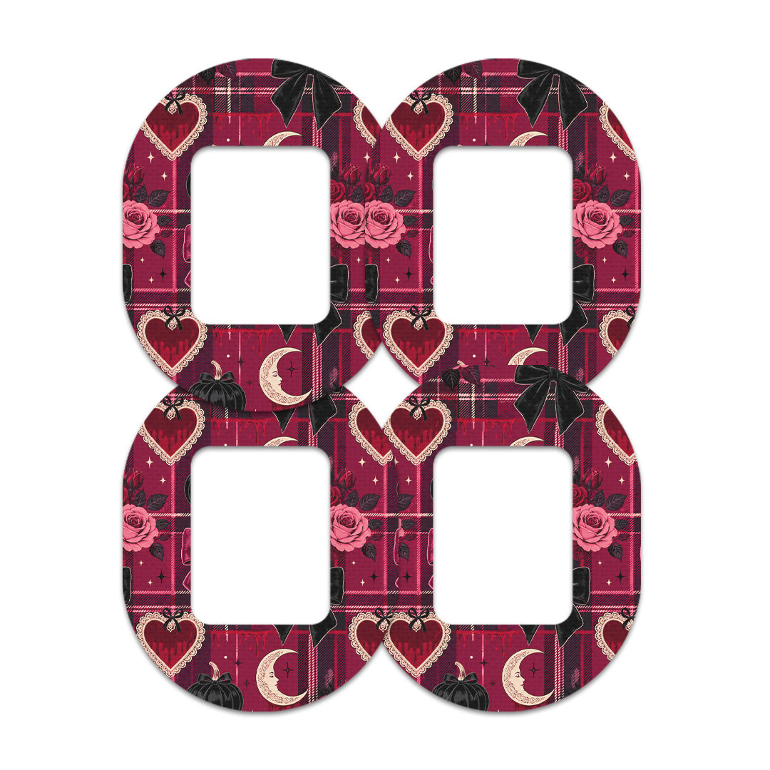 Gothic Sweetheart Plaid Tandem Mobi Patch Tape - Pump Peelz