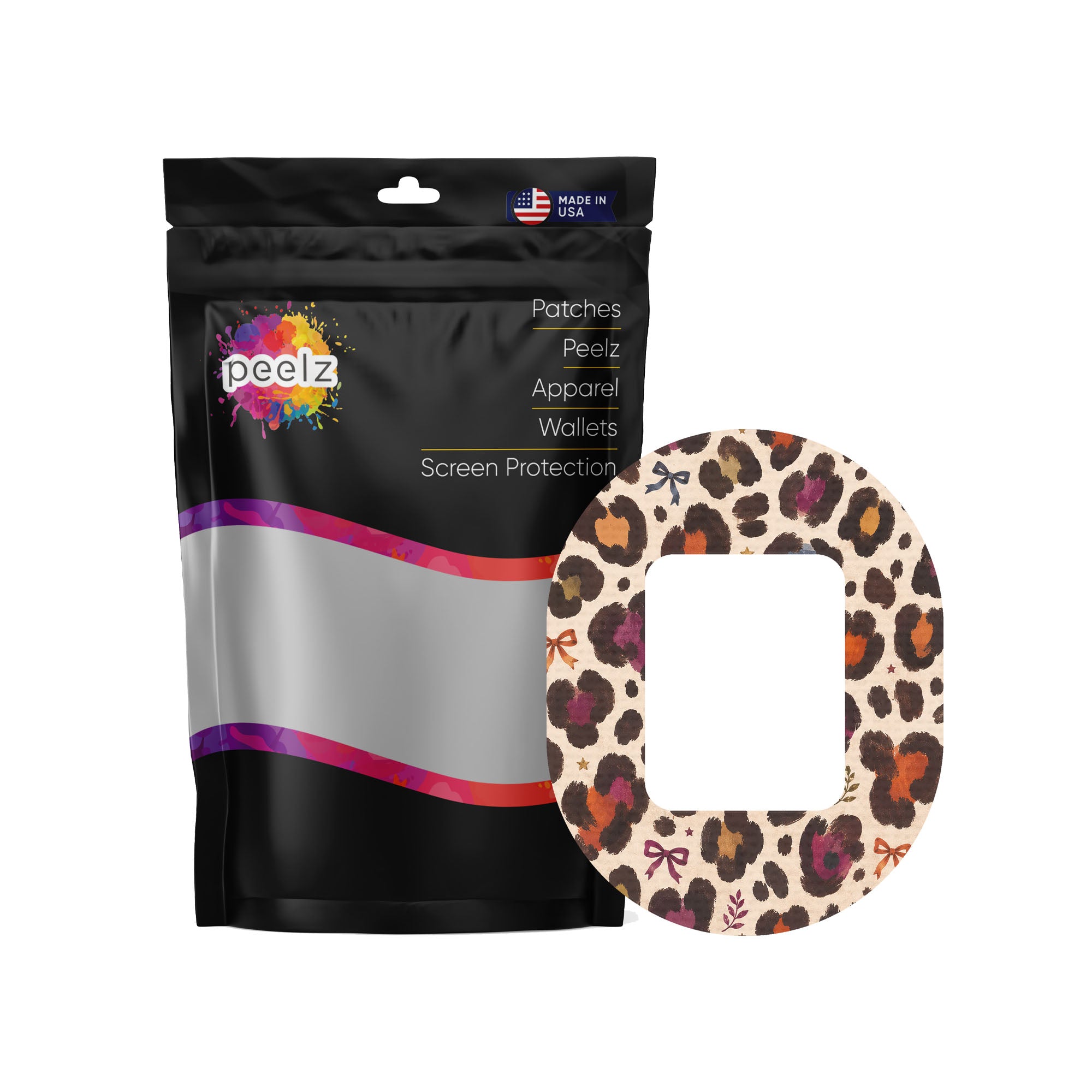 Boho Leopard Tandem Mobi Patch Tape - Pump Peelz