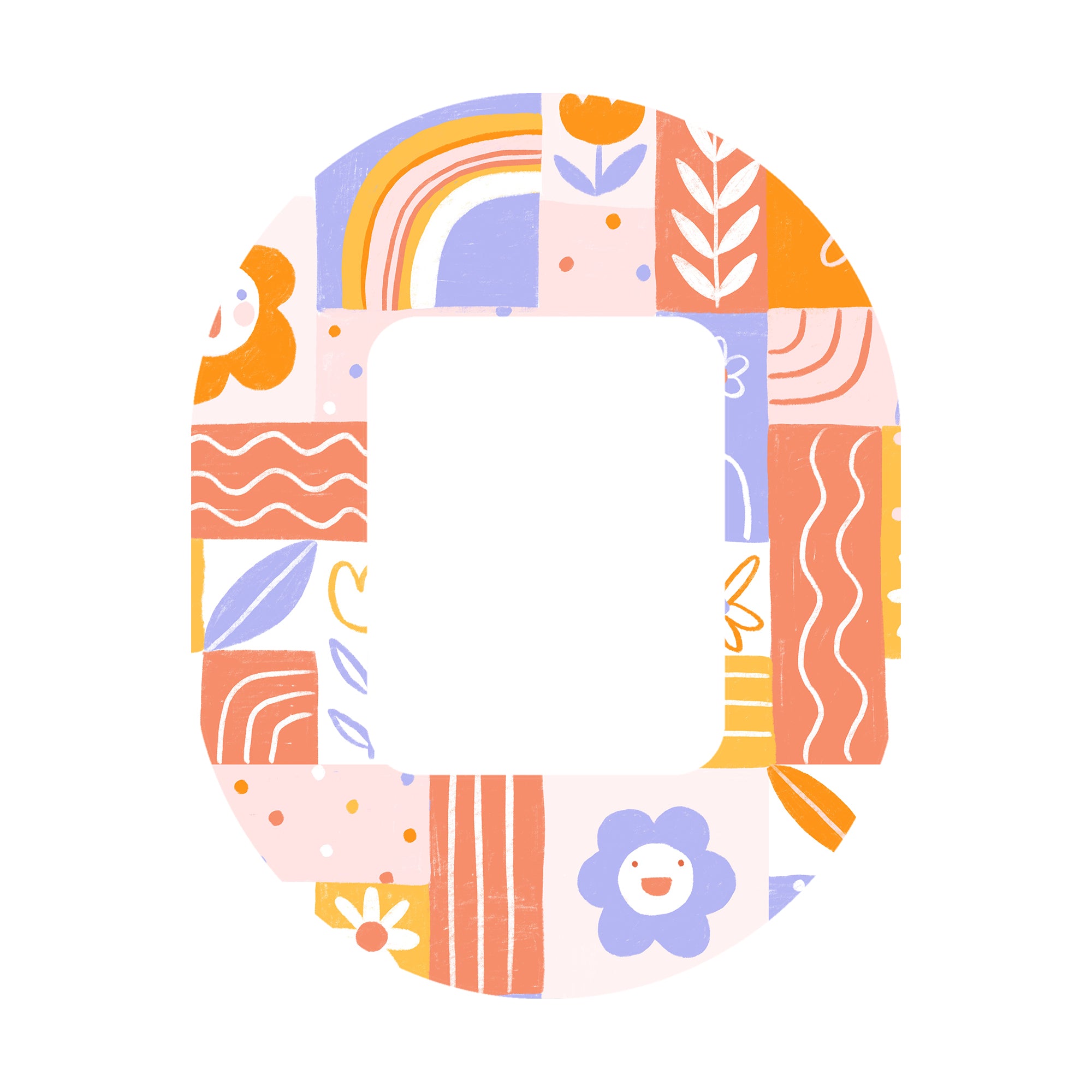 Wildflower Doodle Tandem Mobi Decorative Patch Tape - Pump Peelz