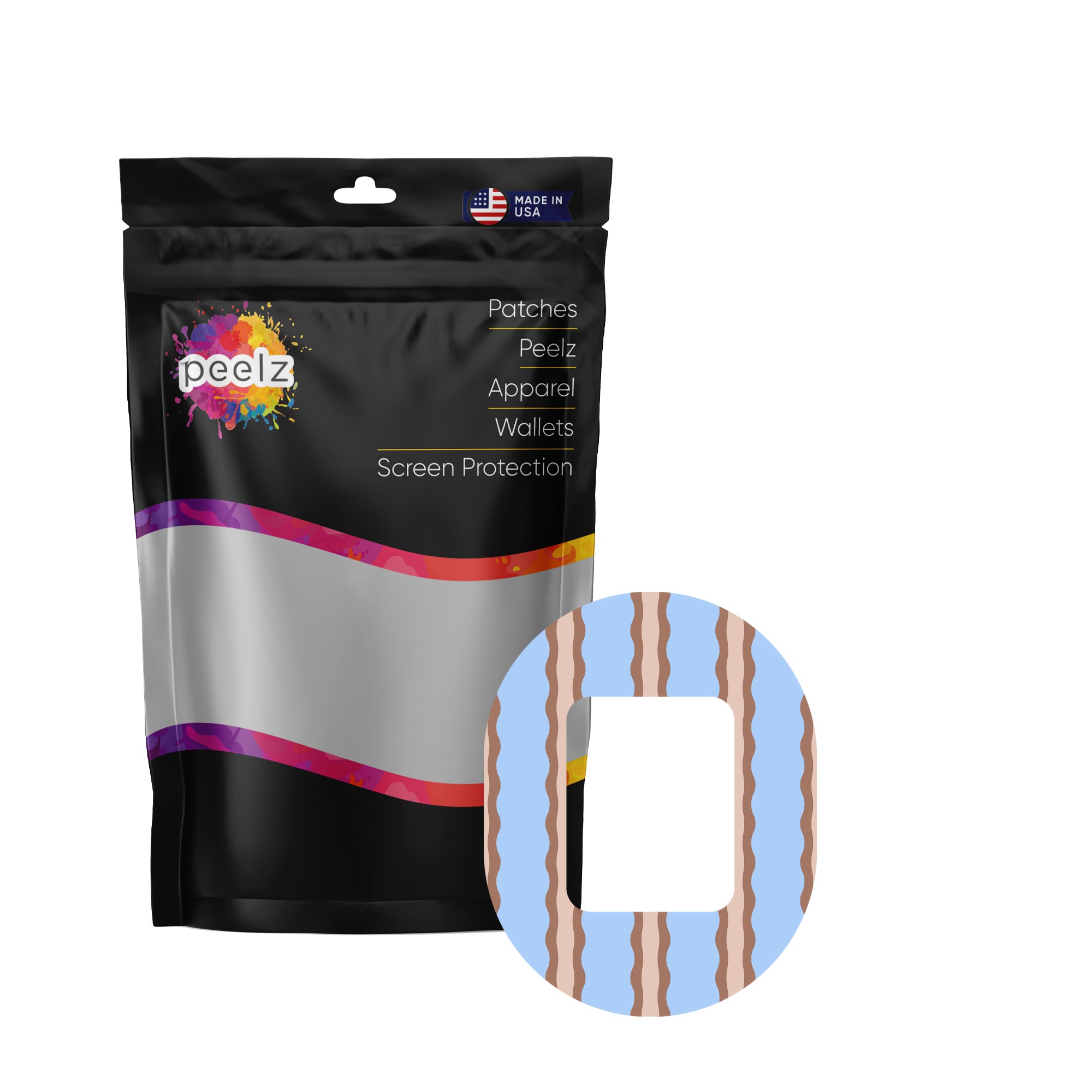 Boardwalk Waves Tandem Mobi Decorative Patch Tape - Pump Peelz