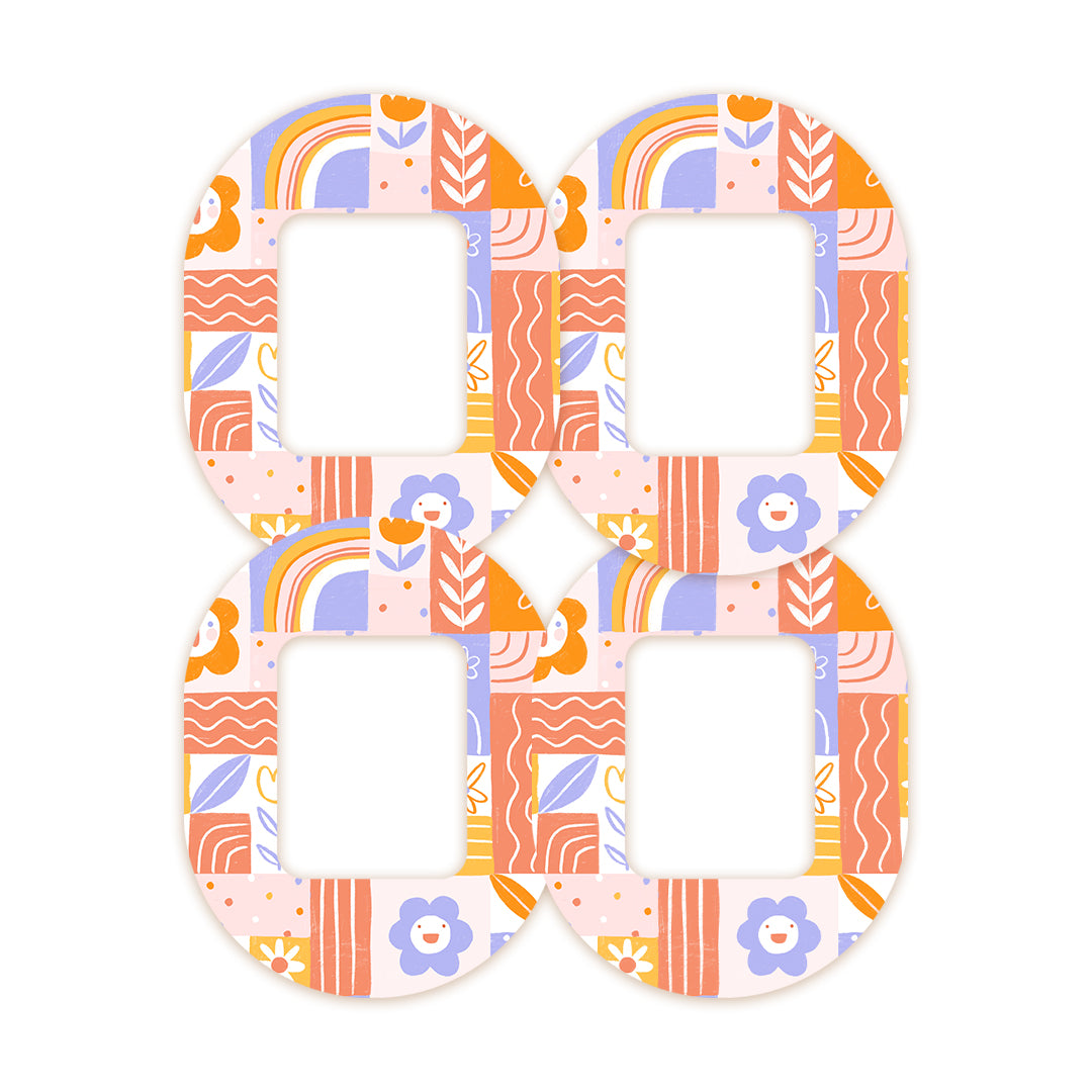 Wildflower Doodle Tandem Mobi Decorative Patch Tape - Pump Peelz