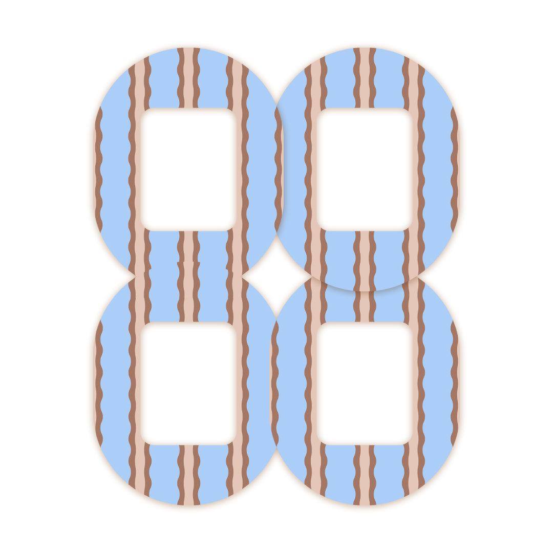 Boardwalk Waves Tandem Mobi Decorative Patch Tape - Pump Peelz