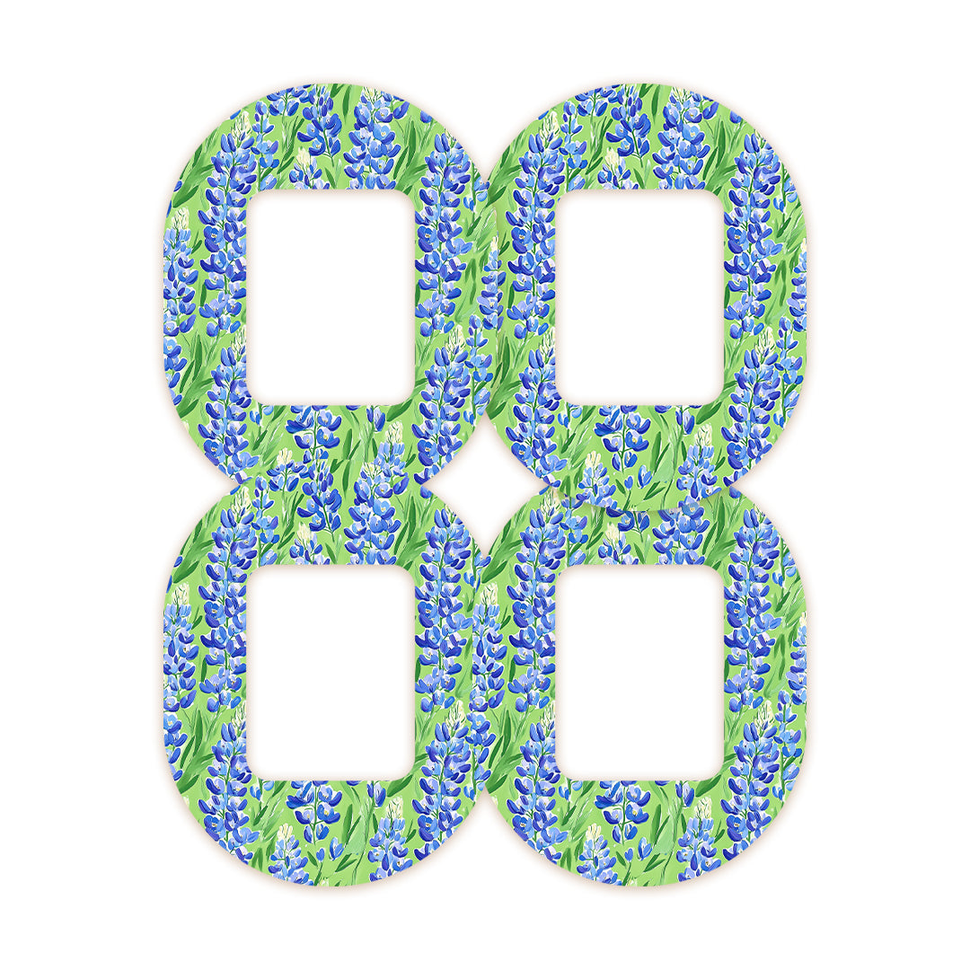 Blue Blooms Tandem Mobi Decorative Patch Tape - Pump Peelz