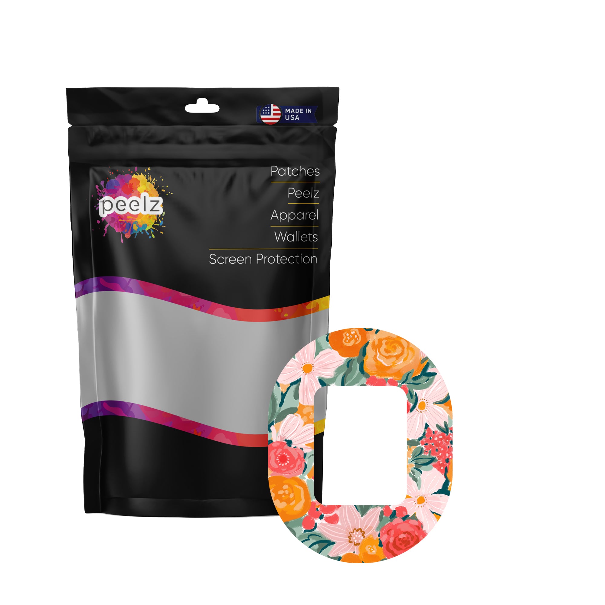 Blush Blossom Tandem Mobi Decorative Patch Tape - Pump Peelz