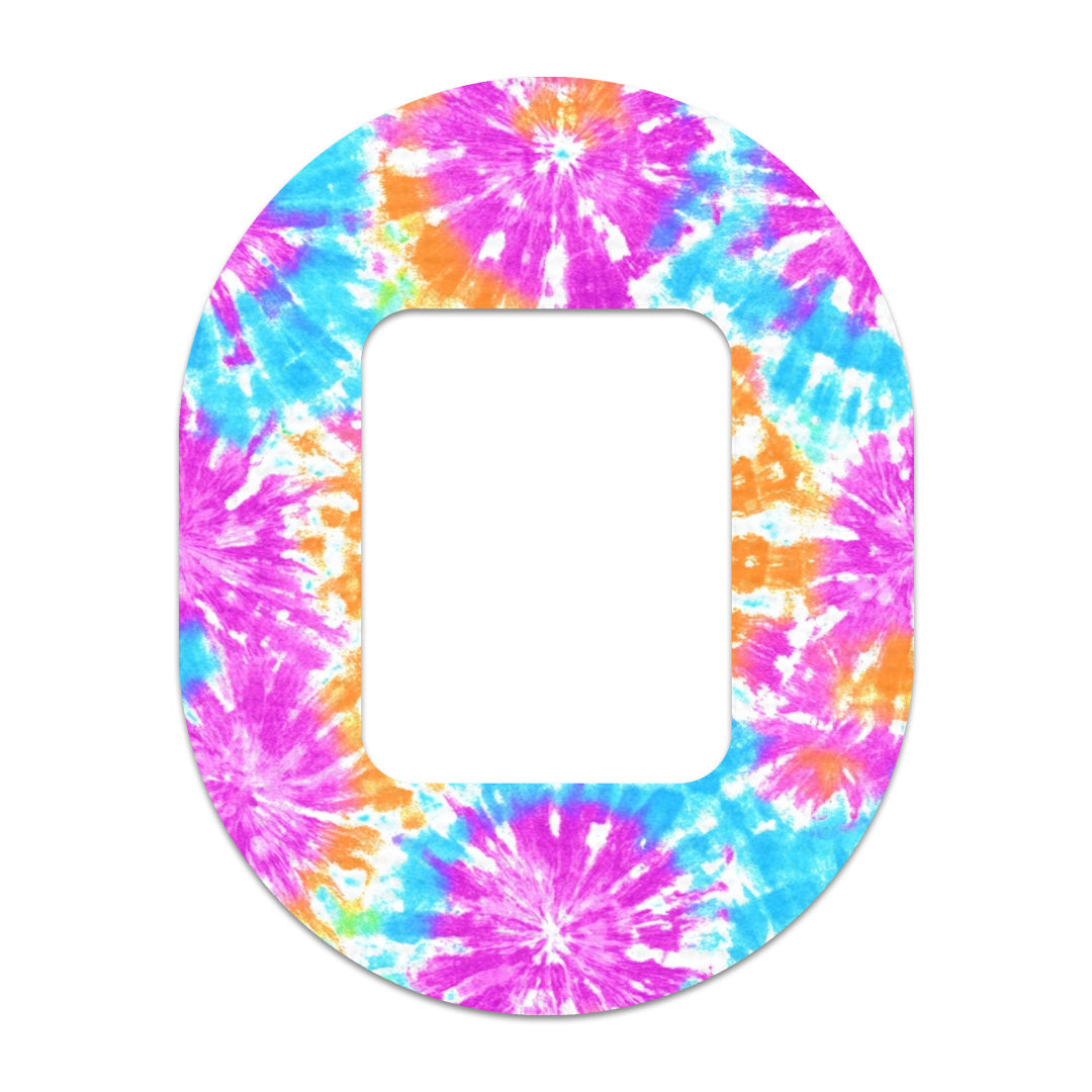 Neon Tie Dye Tandem Mobi Decorative Patch Tape - Pump Peelz